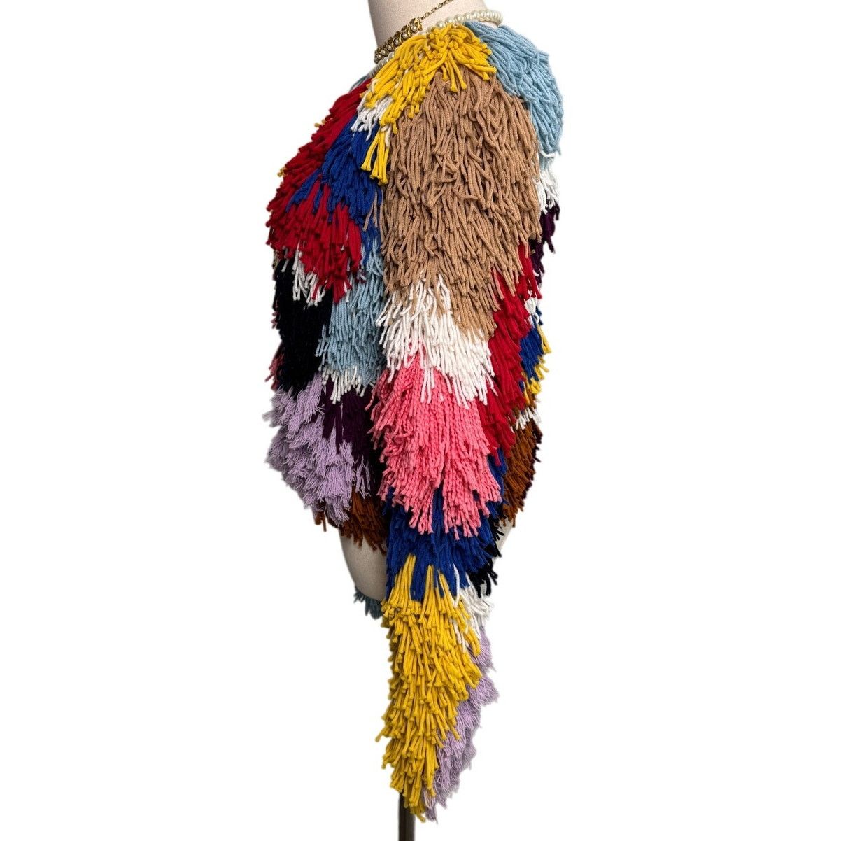 Alice + Olivia Alice + Olivia Fawn Multicolor Fringe Jacket rainbow size XS Size XS / US 0-2 / IT 36-38 - 6 Thumbnail