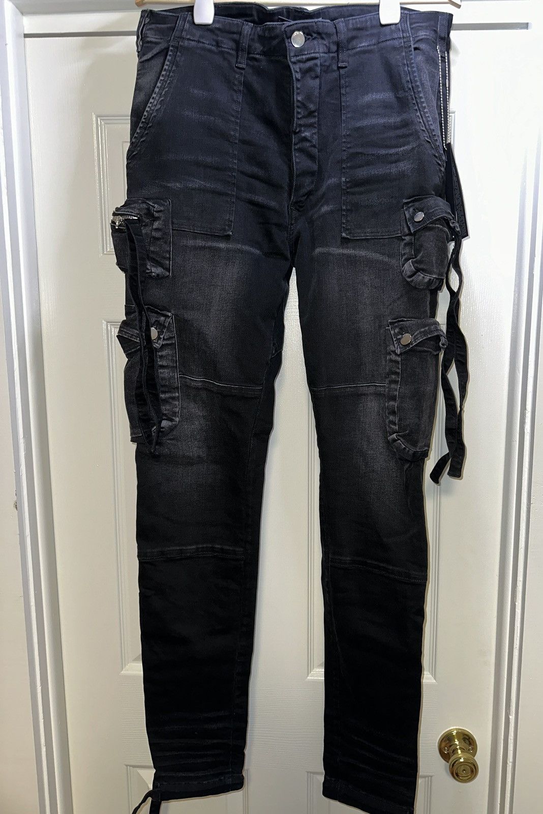Amiri AMIRI Black Tactical Cargo Jeans Retails at $1300 Size US 36 / EU 52 - 2 Thumbnail