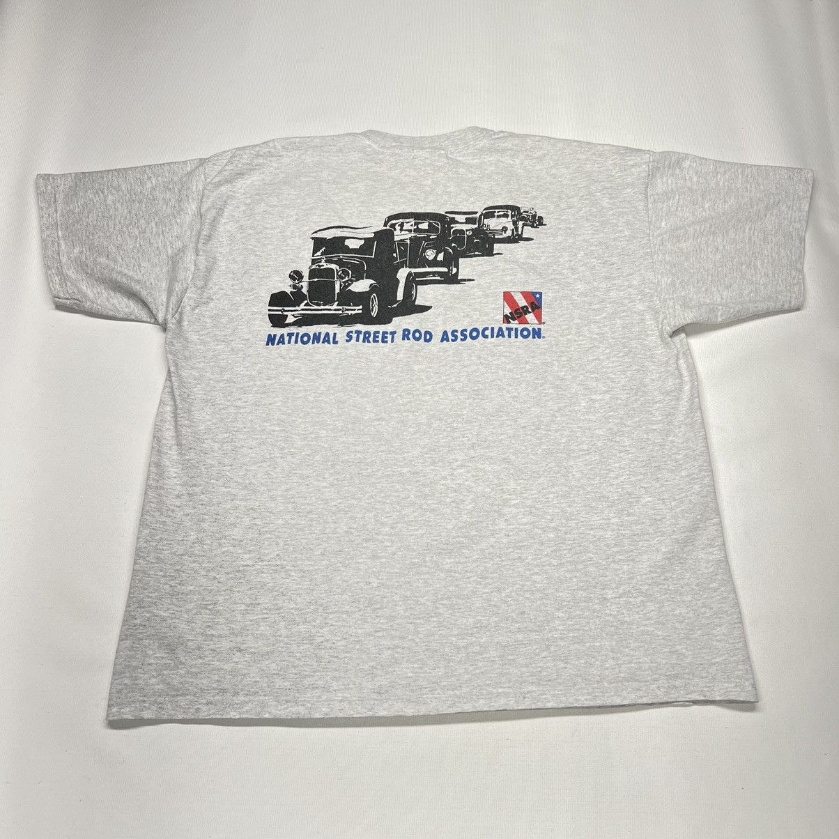 Vintage Street Rod Tee Shirt Grey Car Classic NSRA Auto Graphic 2000 Size US XL / EU 56 / 4 - 14 Thumbnail