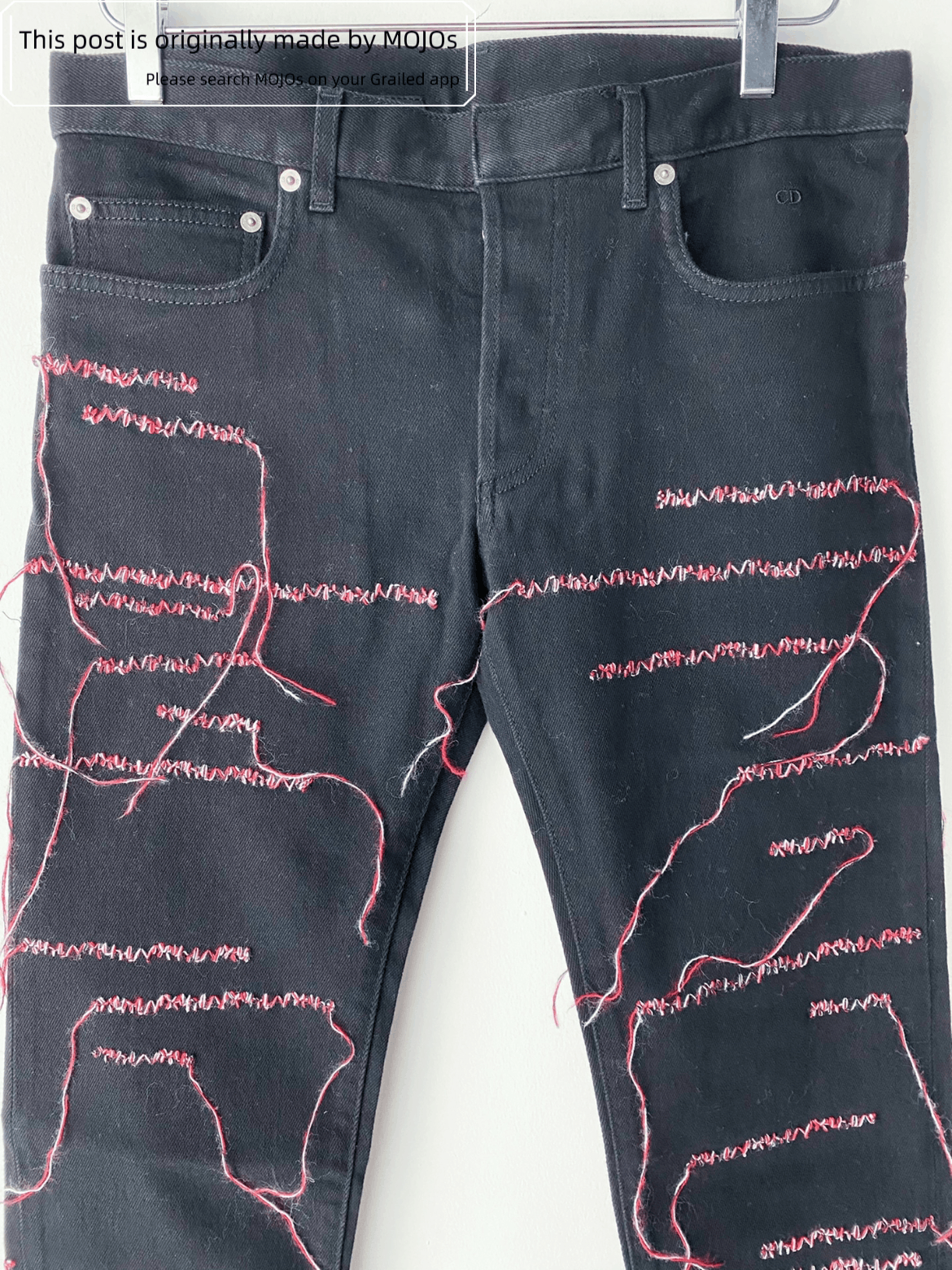 Dior Dior Homme 16AW Kris Van Assche Distressed Stitches Denim Size US 30 / EU 46 - 2 Thumbnail