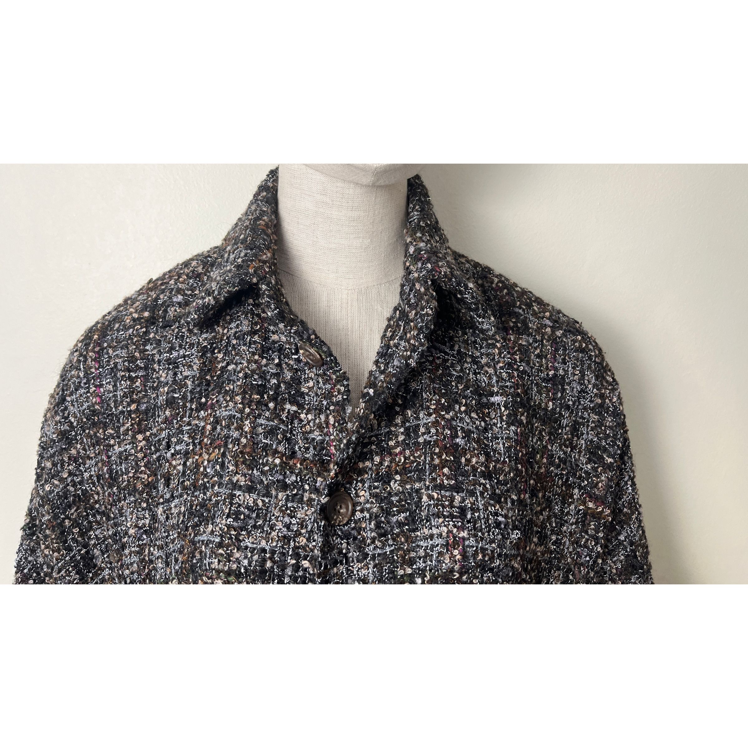 eskandar Eskandar O/S LUX Oversized Rich Tweed Boucle Coat Jacket 0 Size S / US 4 / IT 40 - 5 Thumbnail