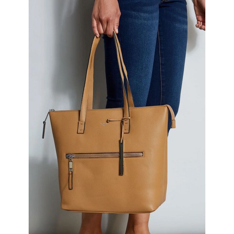 Elie Tahari Elie Tahari Tan Leather Tote NWT Size ONE SIZE - 1 Thumbnail