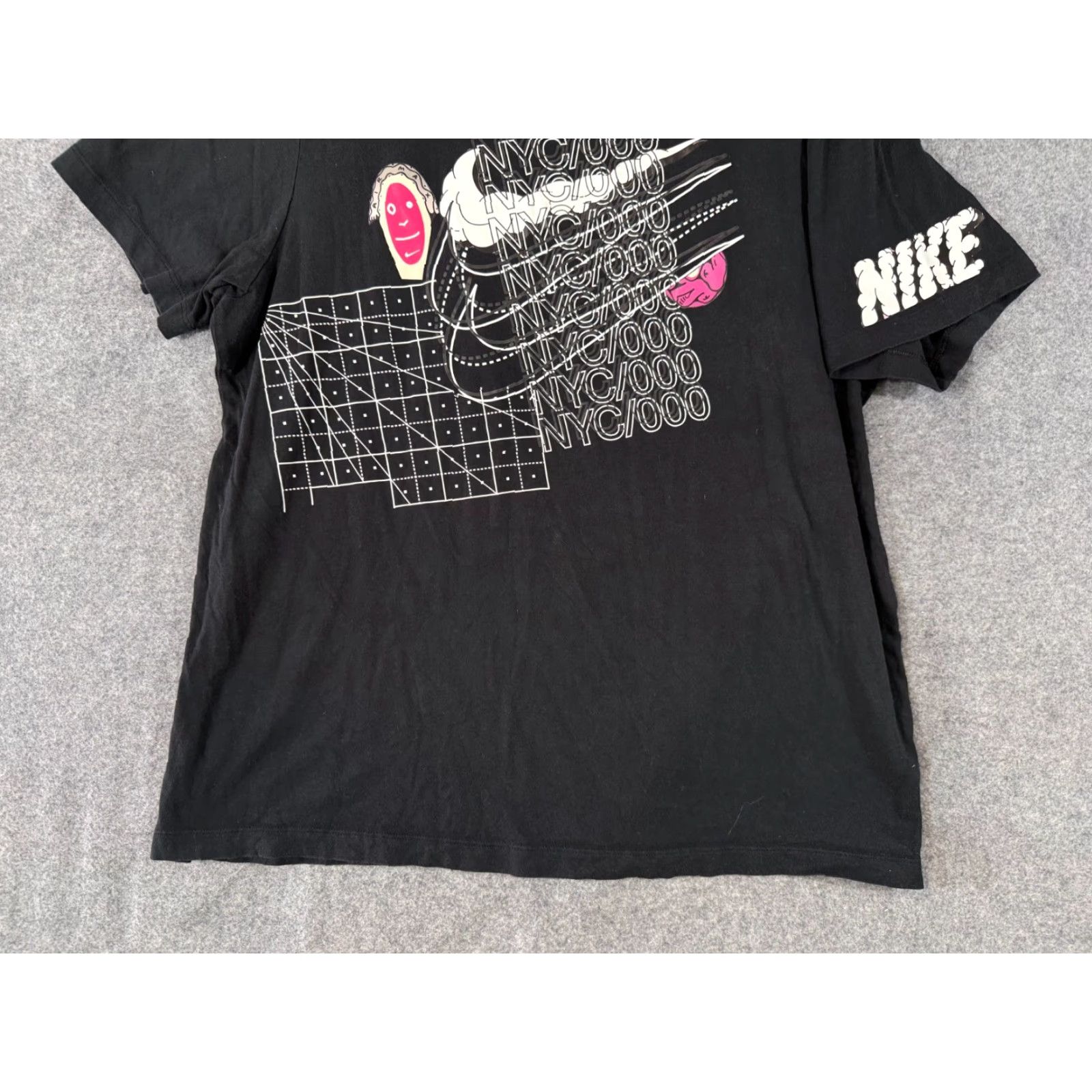 Nike VINTAGE Nike T-Shirt Mens XL Black House Of Innovation NYC Graphic Print Short Sleeve Size US XL / EU 56 / 4 - 4 Thumbnail
