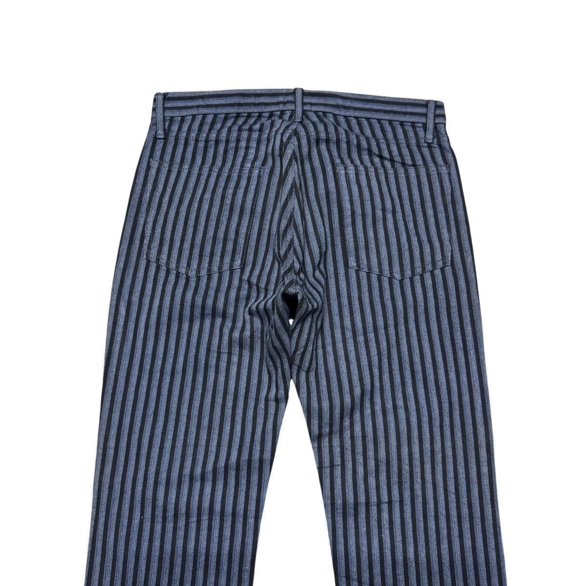 Japanese Brand EDGE RUPERT Striped Denim Flare Jeans Size US 30 / EU 46 - 9 Thumbnail