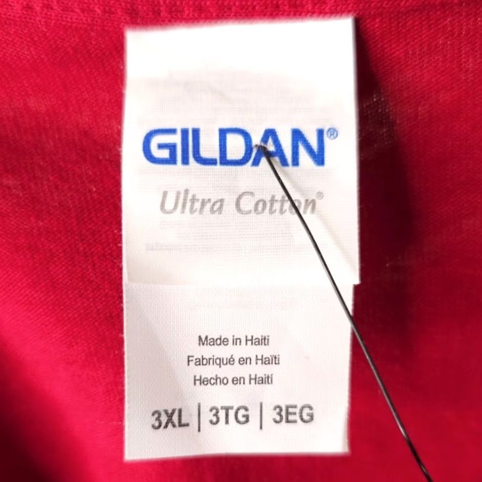 Gildan VINTAGE Cat T Shirt Mens Size 3XL Red Word Pop Art Tee Size US XXL / EU 58 / 5 - 5 Thumbnail
