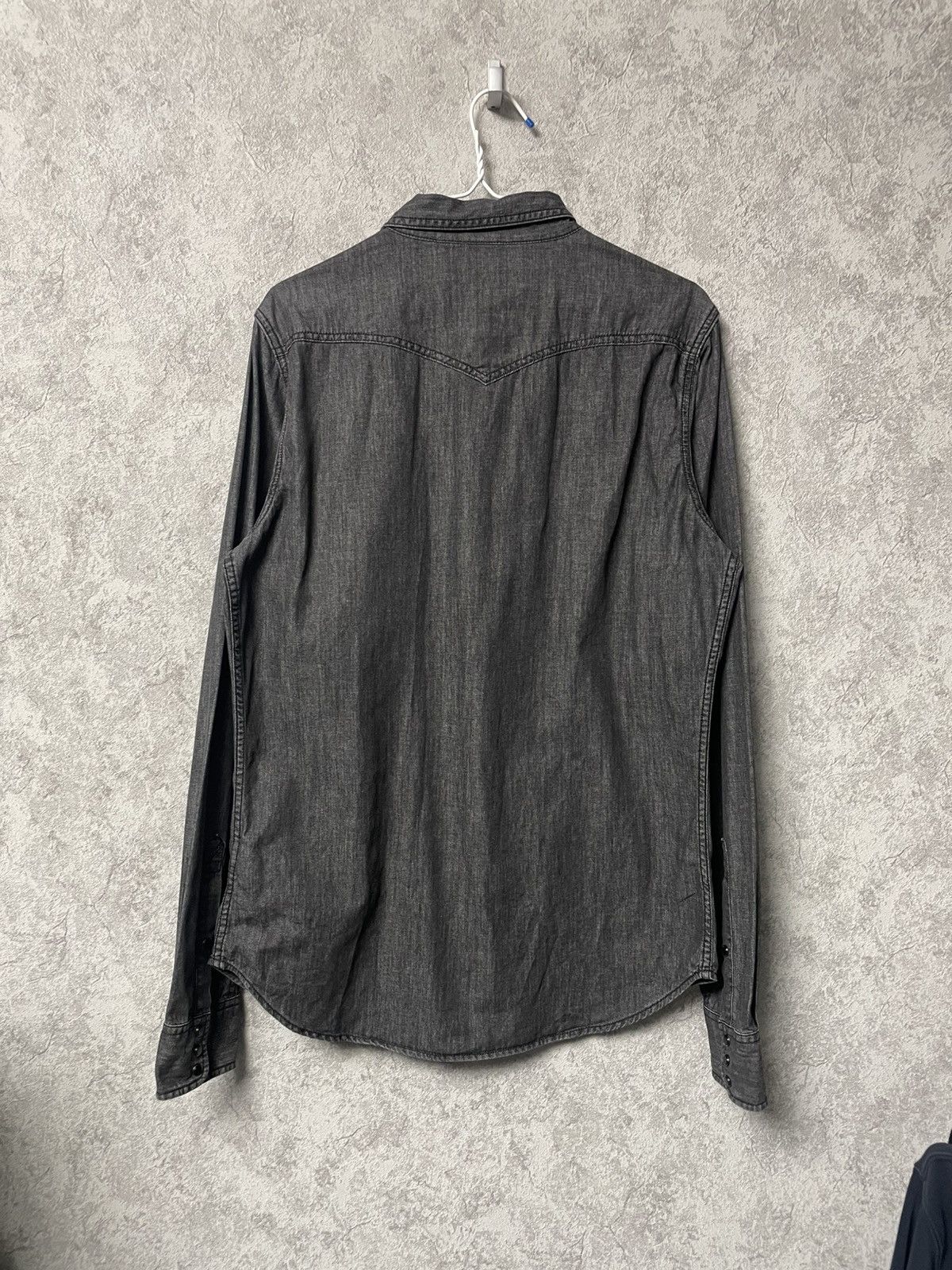 Diesel Vintage Diesel Black Jeans Long Sleeve Snap Button Shirt Size US L / EU 52-54 / 3 - 16 Thumbnail