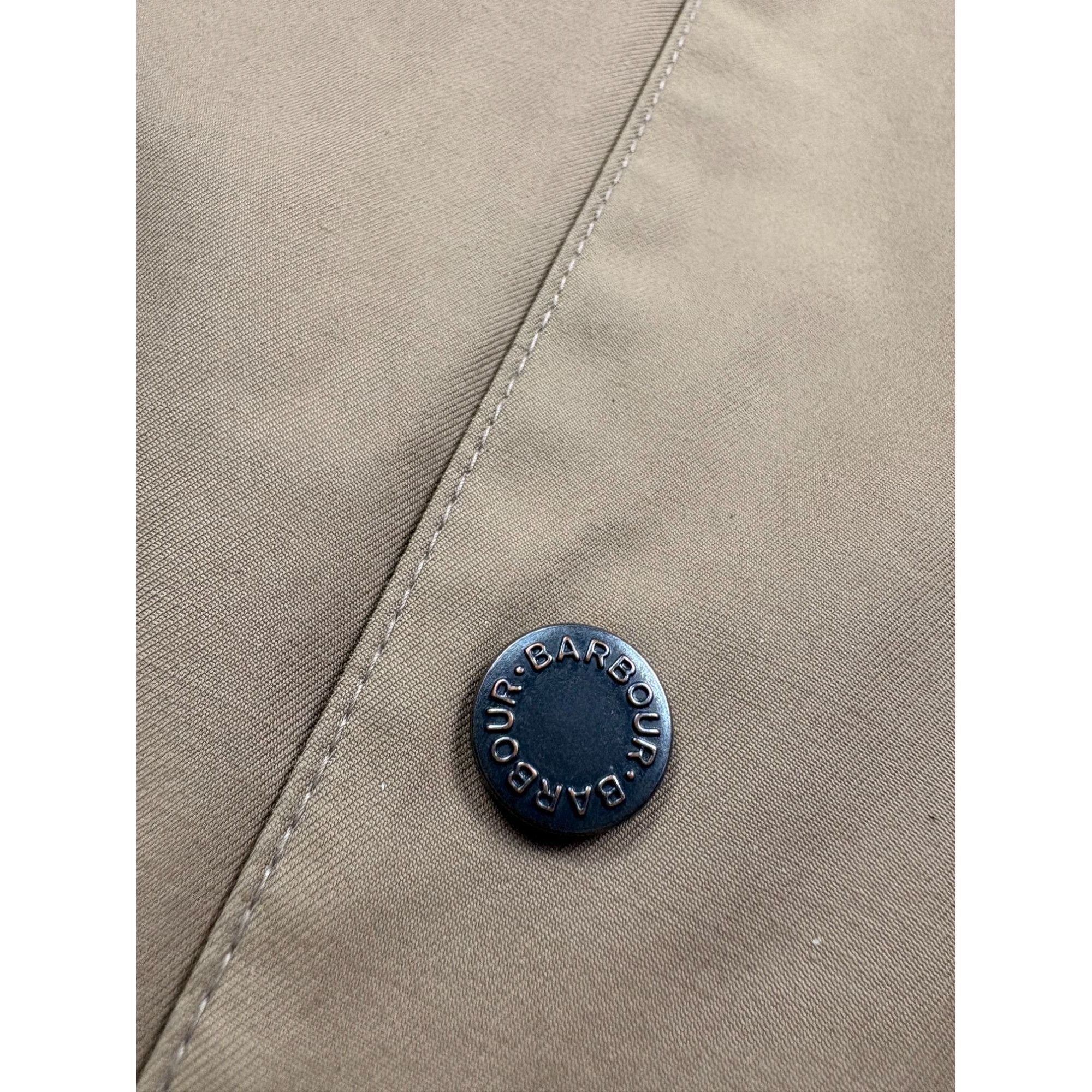 Barbour Barbour Mens Beige Waxed Cotton Jacket W/ Corduroy Collar & Size US XXL / EU 58 / 5 - 17 Thumbnail