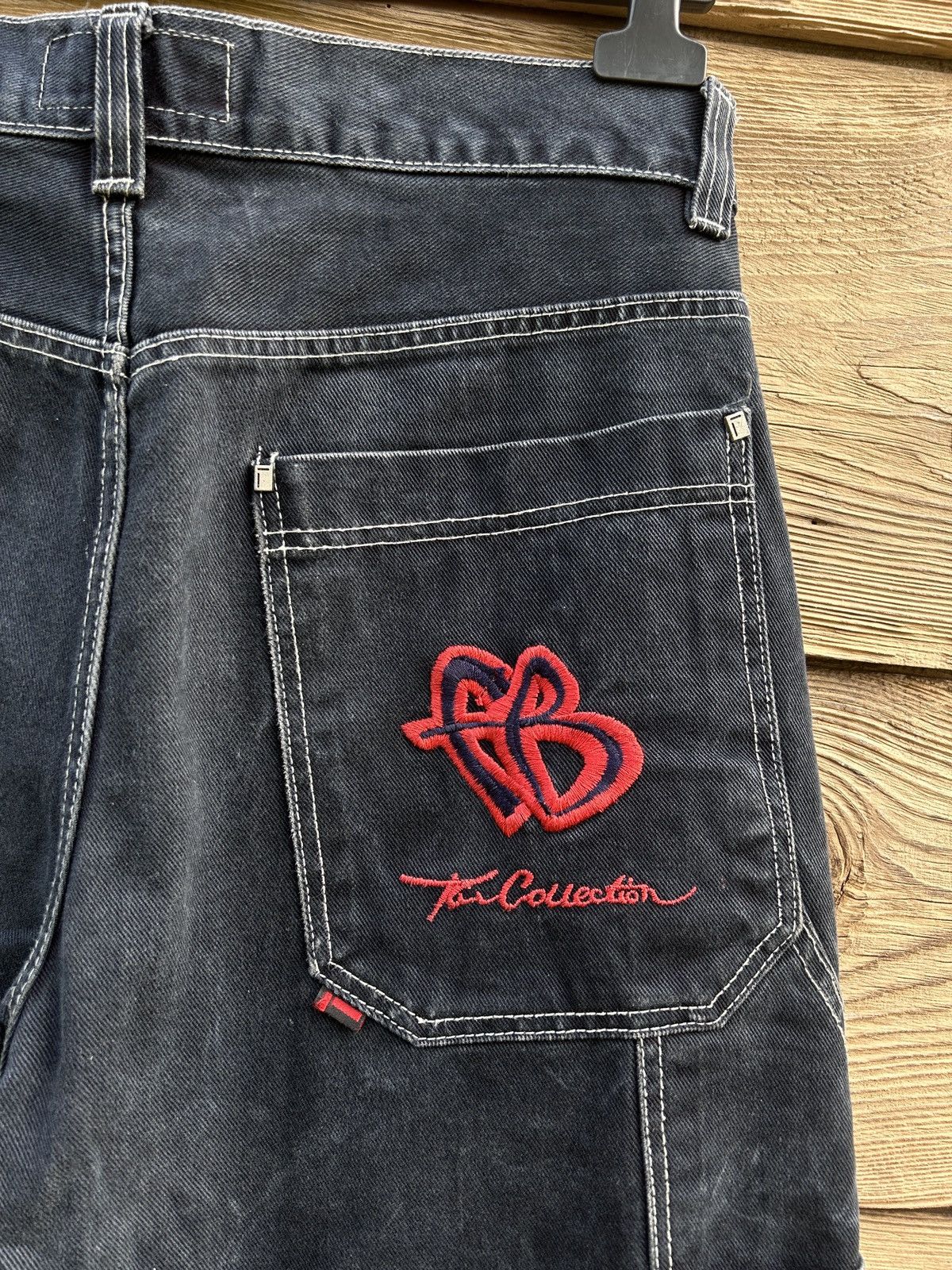 Fubu 90s Vintage Fubu Denim Workwear Carpenter Rap Jeans Pants Size US 31 - 2 Thumbnail