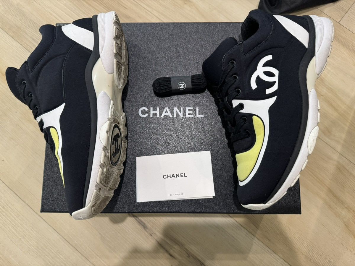 Chanel Chanel Sneakers Black/Yellow Size US 7.5 / EU 40-41 - 3 Thumbnail