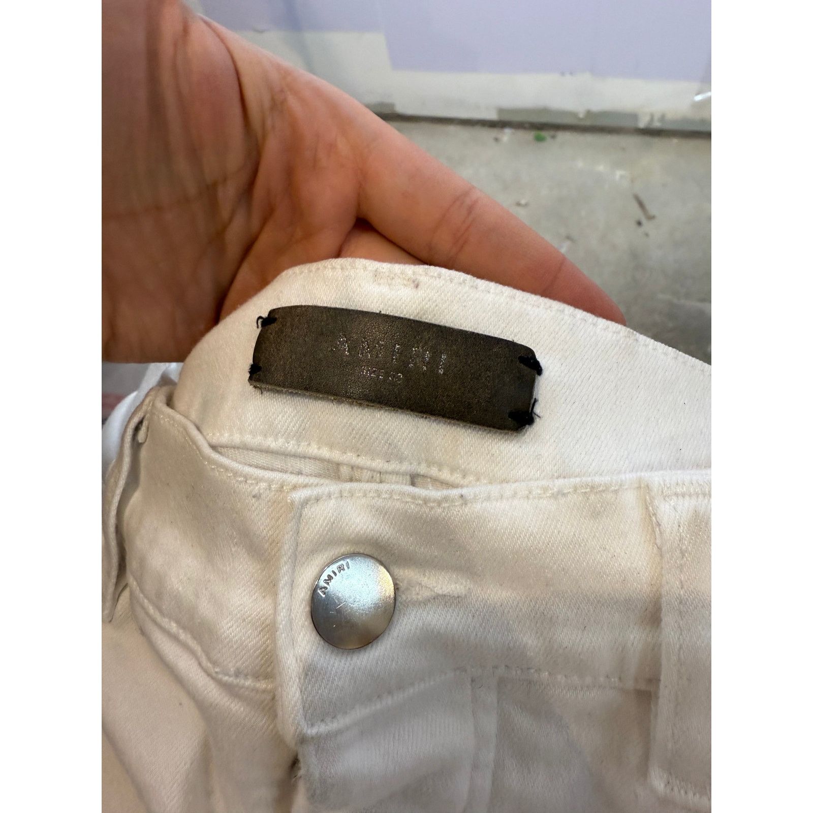 Amiri Amiri Jeans MX1 White Patch Used 33 Size US 33 - 2 Thumbnail