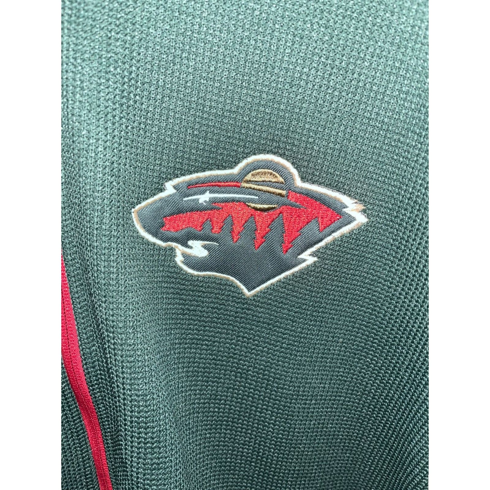NHL NHL Minnesota Wild Hockey Track Jacket Mens L Green Full Zip Stand Collar Polyester Official NHL Licensed Product Size US L / EU 52-54 / 3 - 2 Thumbnail