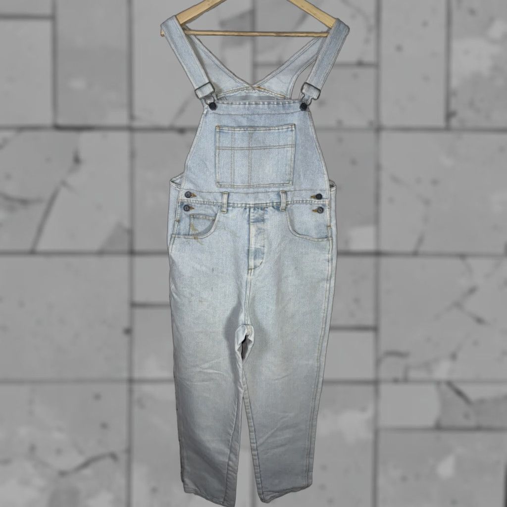 Denime VINTAGE NEW ORDER Denim Overalls Womens M Light Blue 80s 90s Size 32" / US 10 / IT 46 - 1 Thumbnail