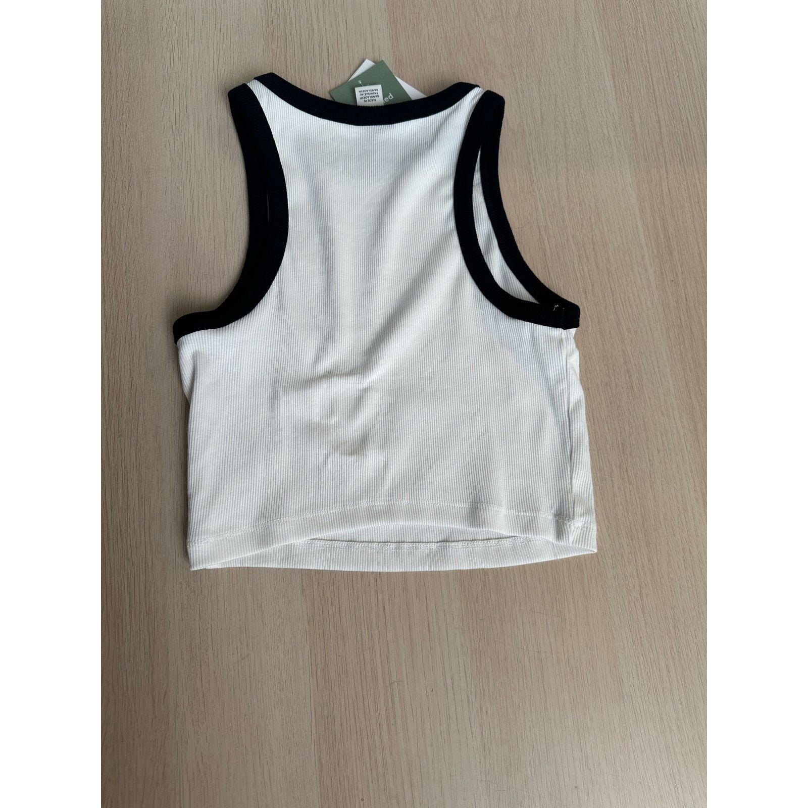 H&M H&M Cotton Ribbed White Tanktop - New Size S / US 4 / IT 40 - 2 Thumbnail