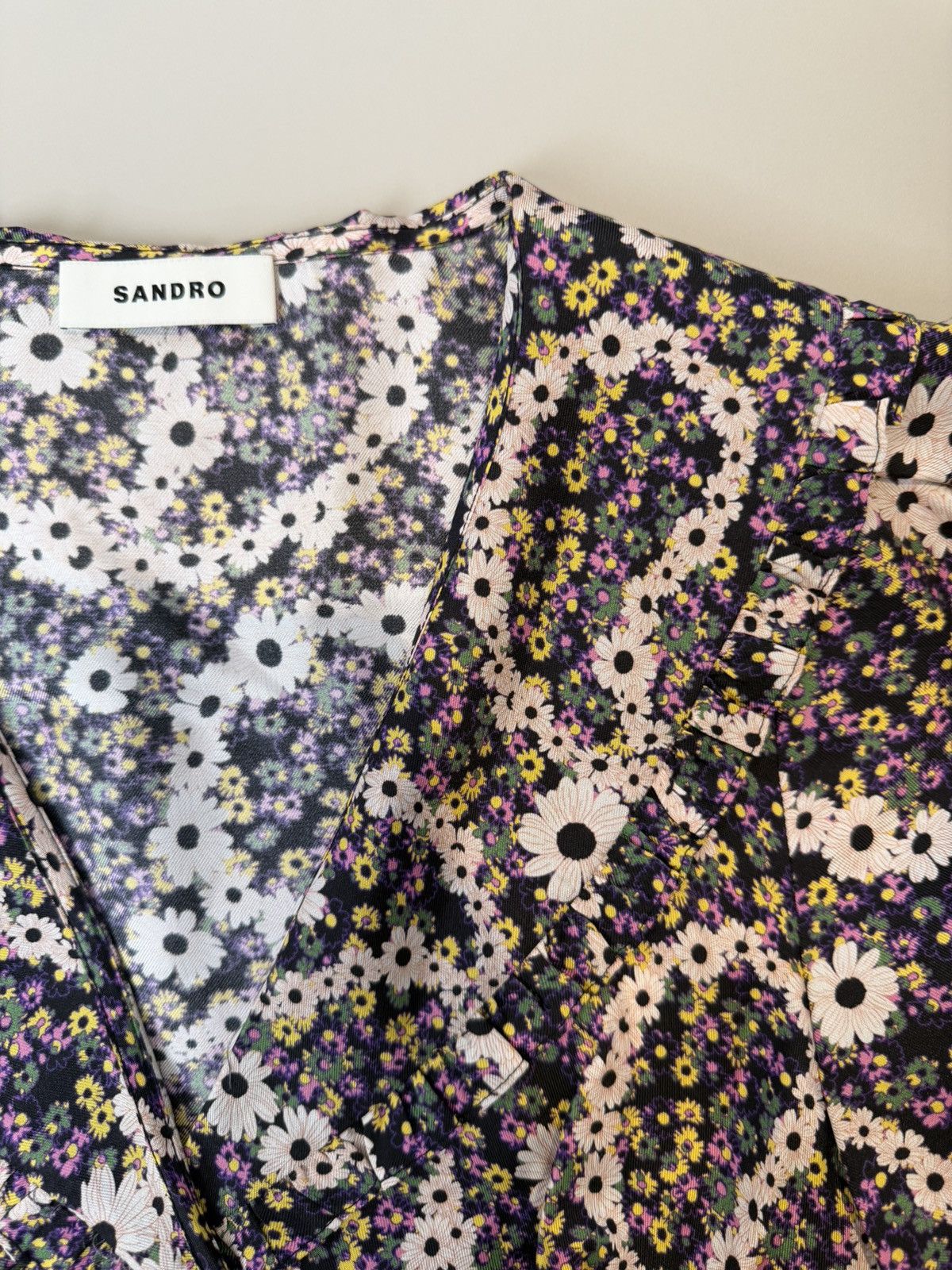 Sandro Sandro floral print silk dress, 36 FR / S Size S / US 4 / IT 40 - 8 Thumbnail