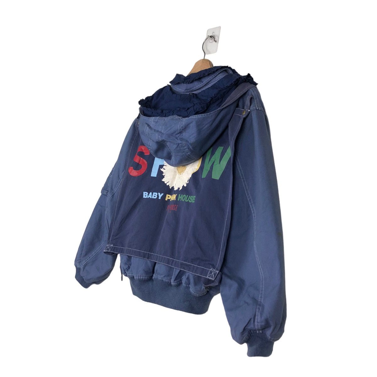 Japanese Brand Vintage Bomber Jacket Pink House Big Logo Bondage Parachute Size US M / EU 48-50 / 2 - 10 Thumbnail