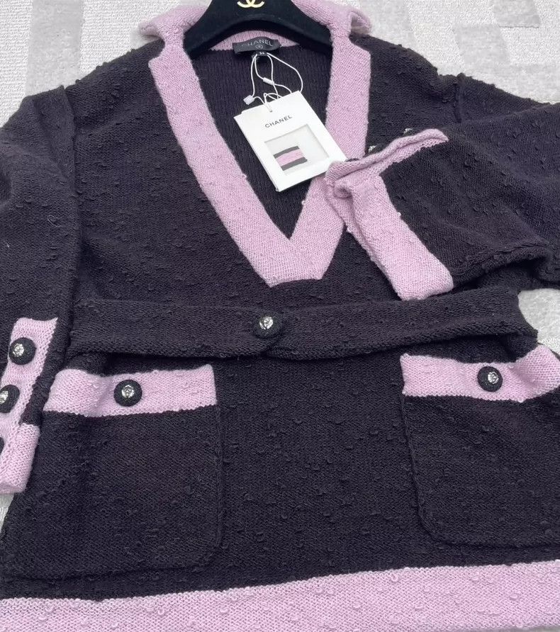 Chanel Chanel 24K show color-blocked knitwear jacket 2504-Nextarro Size XXS / US 00 / IT 34 - 4 Thumbnail