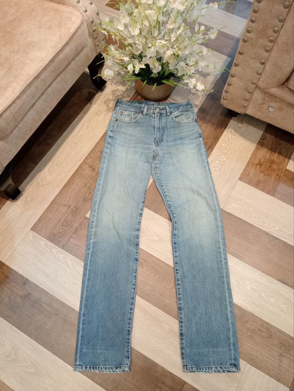 Levi's Vintage Clothing VINTAGE LEVI'S 502XX HIDDEN RIVETS CAPITAL E SELVEDGE JEANS Size US 29 - 1 Thumbnail