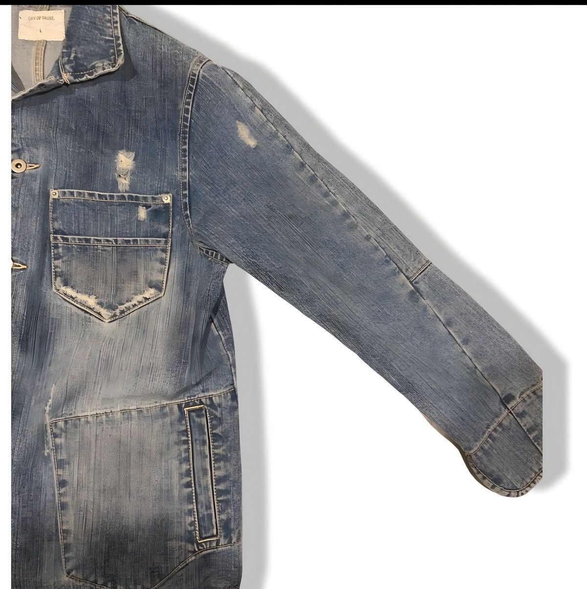 Other Distressed Denim Chore Jacket Size US M / EU 48-50 / 2 - 3 Thumbnail