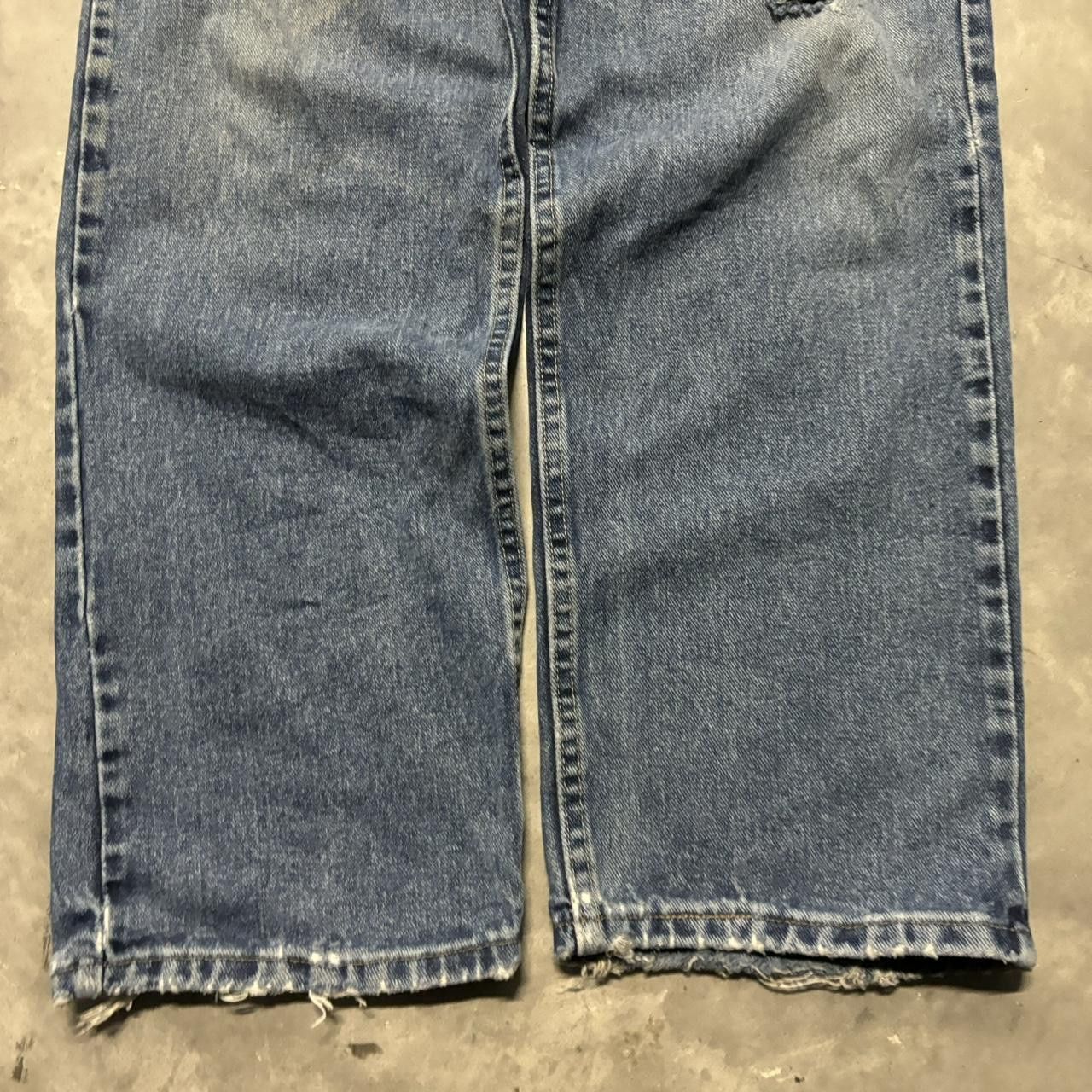 Japanese Brand × Vintage Crazy Vintage Y2K/2000s Grunge Dark Wash Essential Denim Jeans! Size US 36 / EU 52 - 6 Thumbnail
