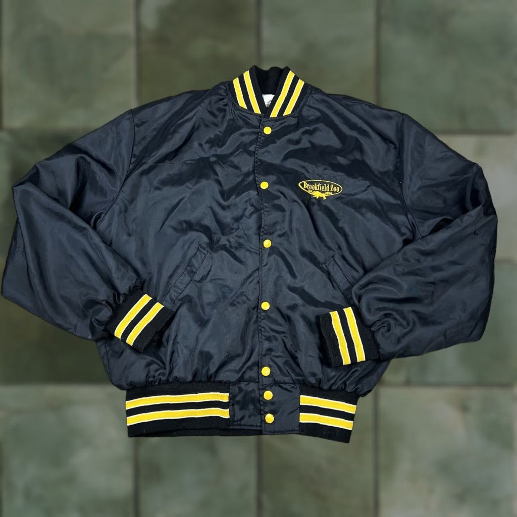 Holloway VINTAGE Holloway 90s Bomber Jacket Black L Size US L / EU 52-54 / 3 - 1 Thumbnail