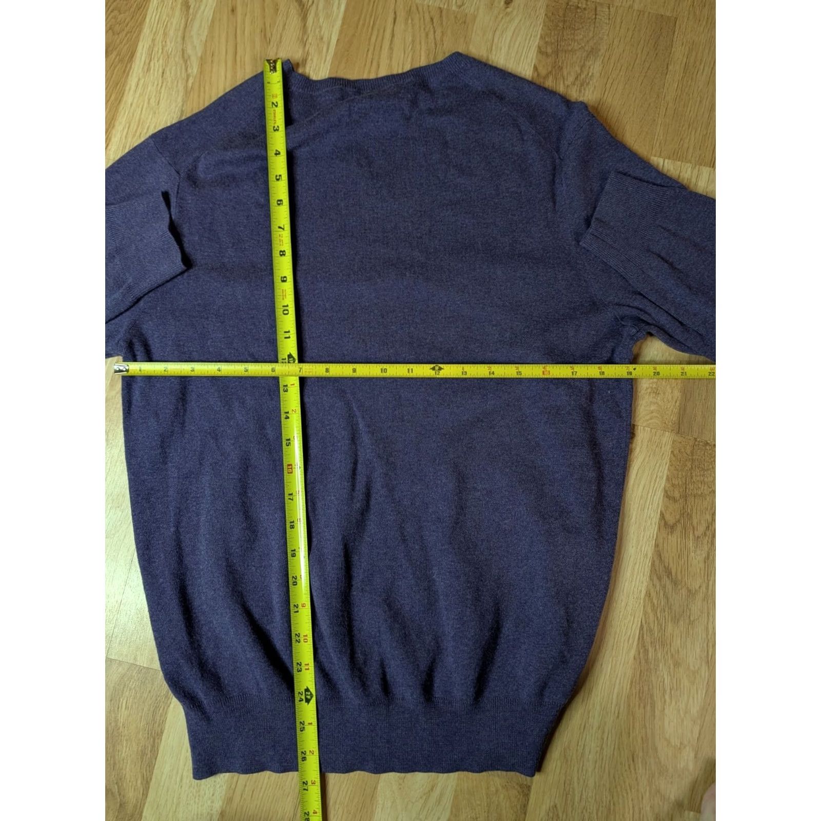 Polo Ralph Lauren VINTAGE Polo Ralph Lauren Purple Sweater Size M V Neck Pullover Pima Cotton GUC Size US M / EU 48-50 / 2 - 5 Thumbnail