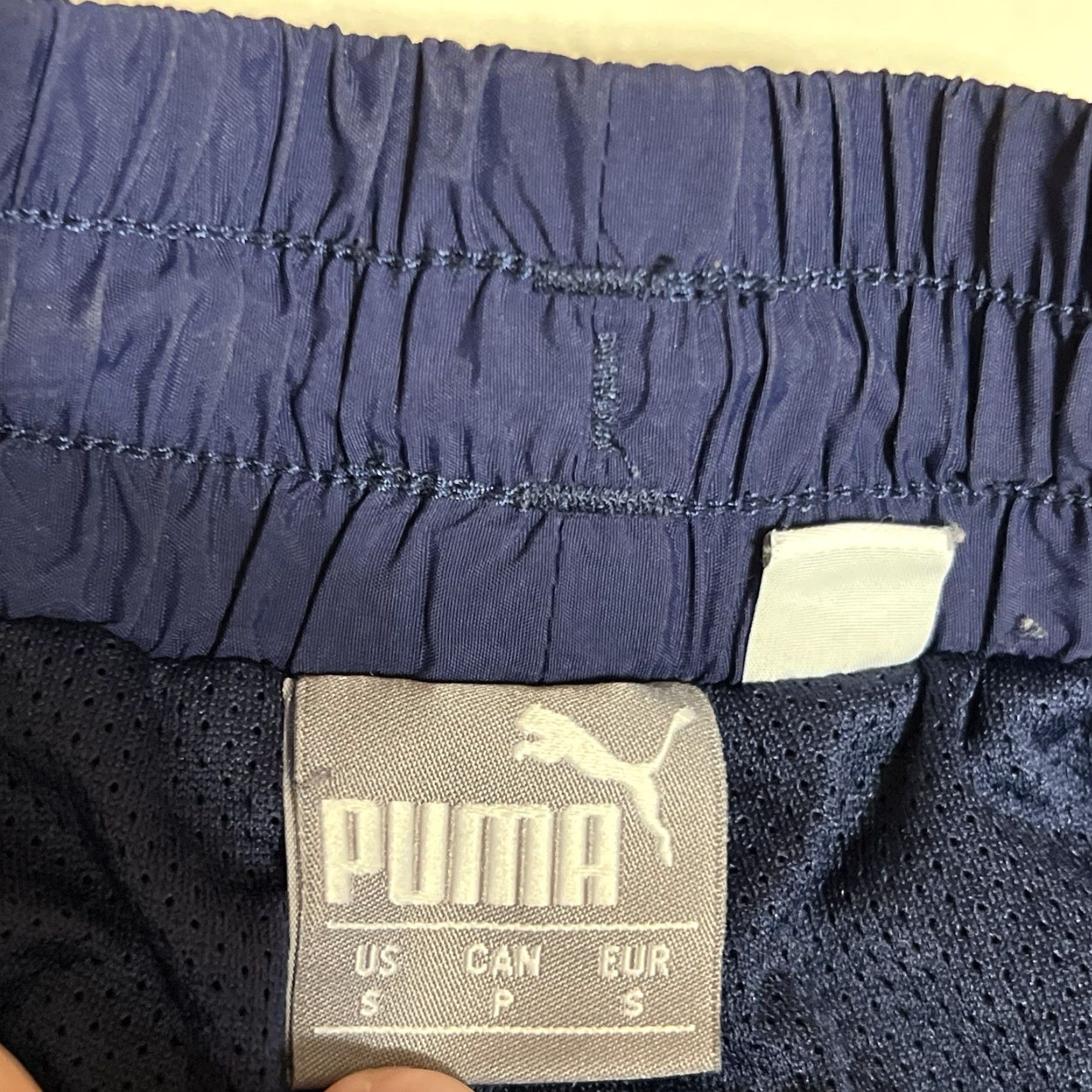Puma Puma Scuderia Ferrari Track Pants Mens Small Blue Red 100% Nylon Tapered Athletic Windproof Drawstring Lightweight Elastic Waist Woven Size US 29 - 7 Thumbnail