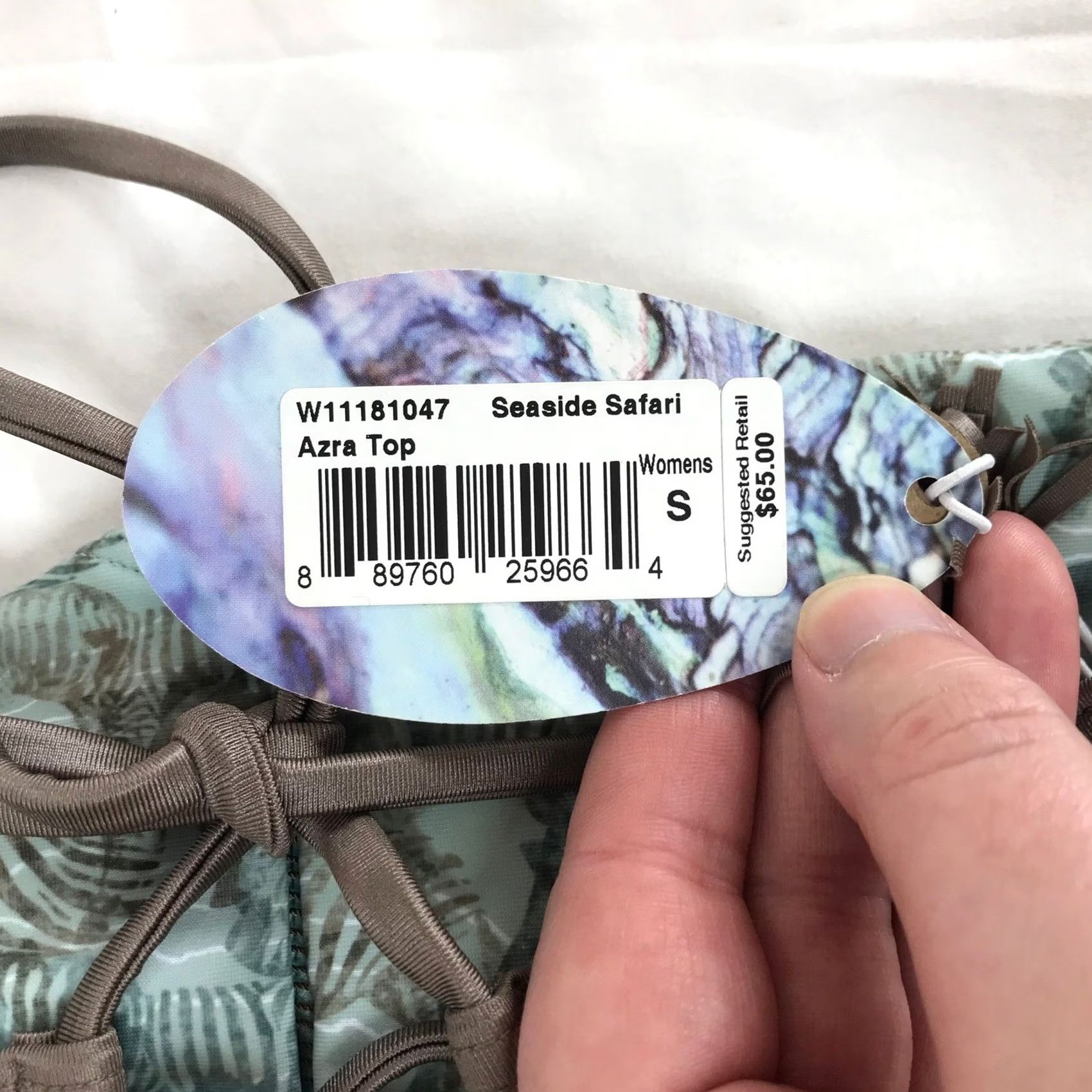 Prana VINTAGE Prana Azra High Neck Bikini Top Seaside Safari Zebra Print Tassels W11181047 S Size S / US 4 / IT 40 - 7 Thumbnail