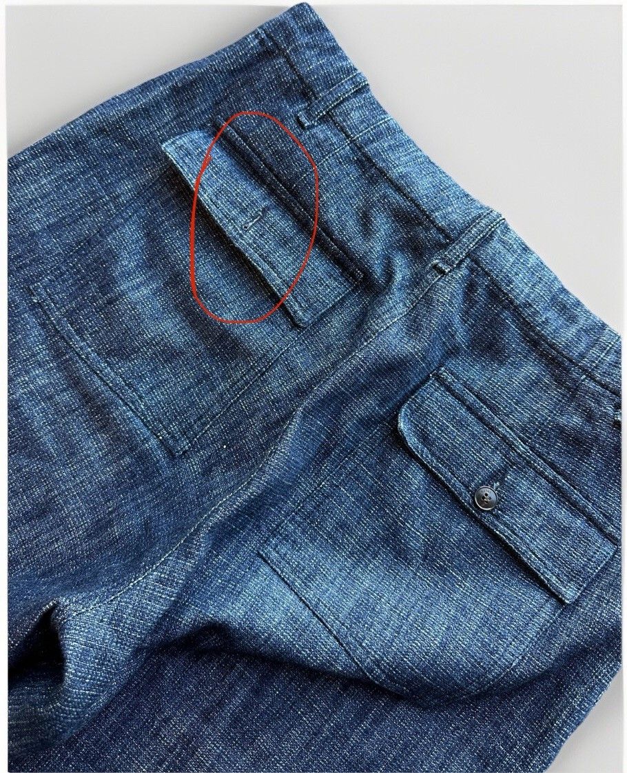 Vintage Myths Mens Baggy Wide Leg Denim Pants Trousers Jeans Style Size US 30 / EU 46 - 4 Thumbnail