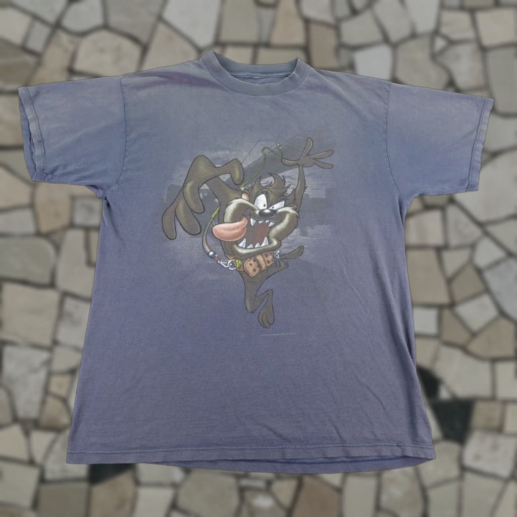 Vintage VINTAGE Tasmanian Devil Shirt Mens L Blue 90s Looney Tunes T-Shirt Graphic Print Size US L / EU 52-54 / 3 - 1 Thumbnail