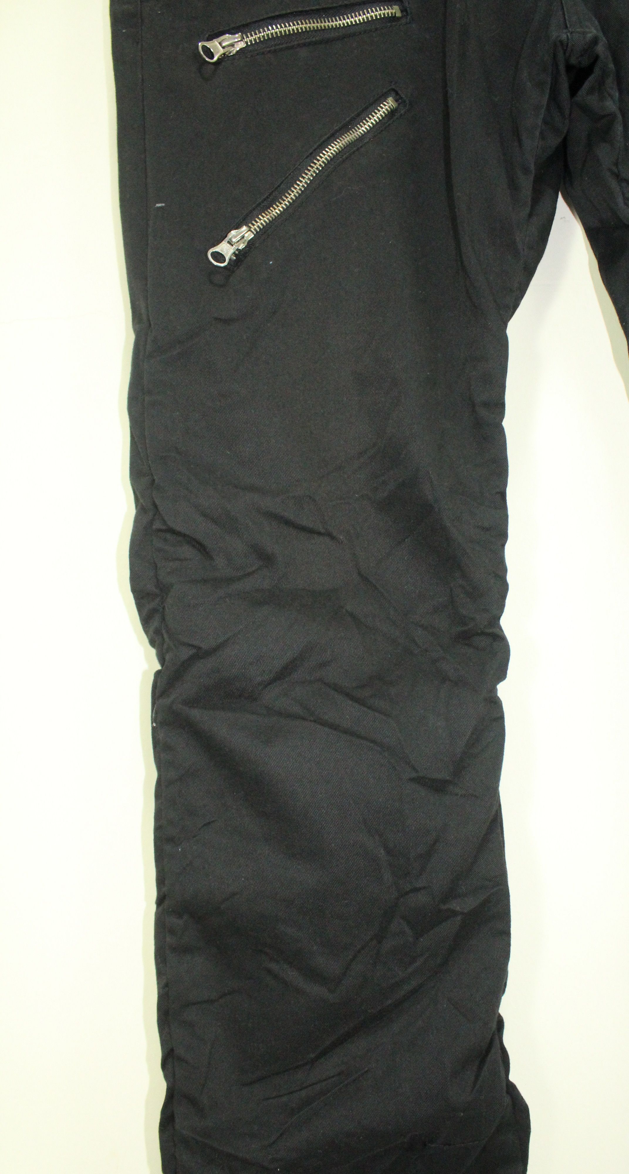 Japanese Brand Double Waist Pants Zipper Pants Side Pocket Wrinkled Seam Size US 33 - 7 Thumbnail