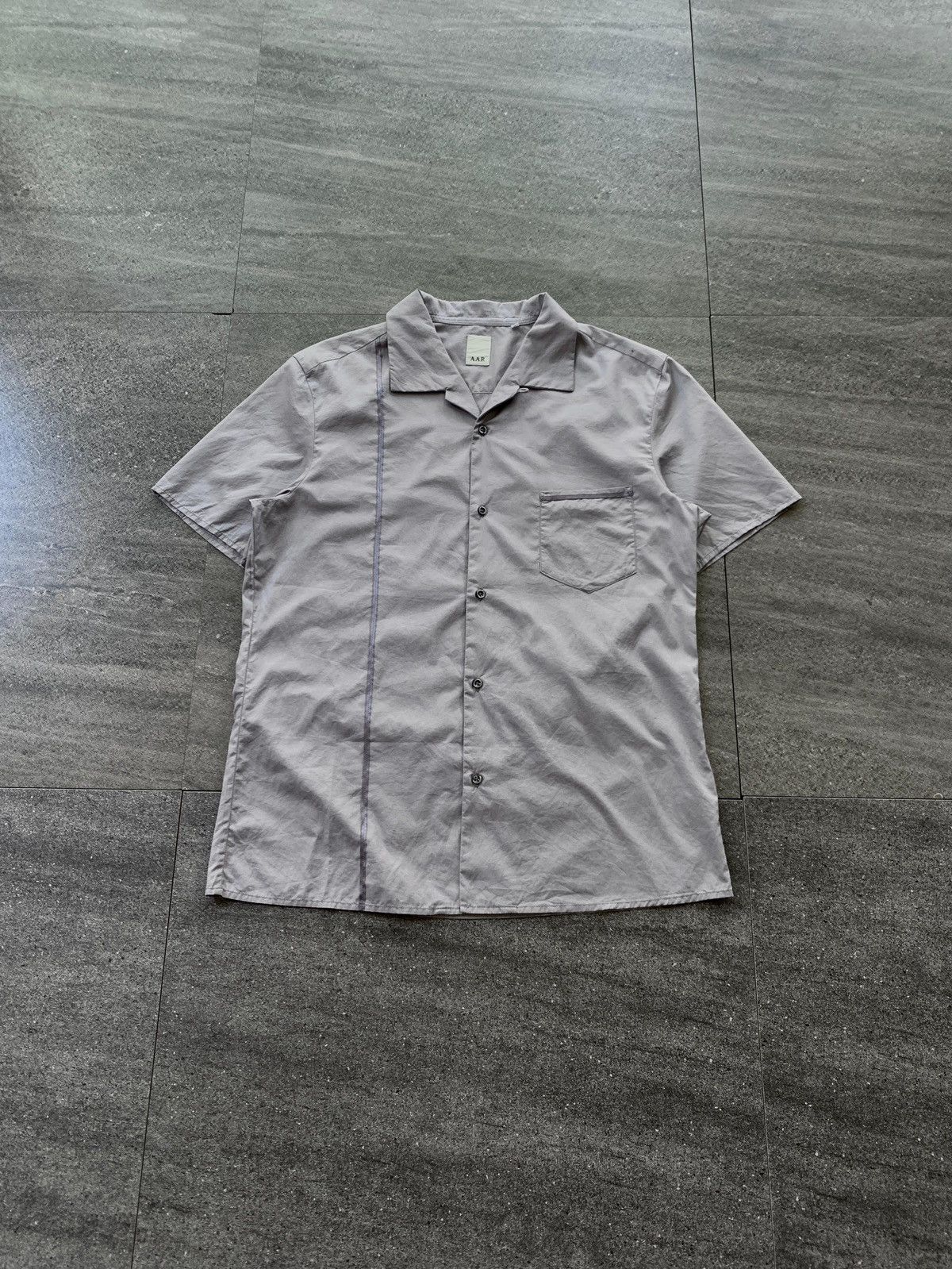Yohji Yamamoto FREE TAX! AAR Ribbon Paneled Open Collar Shirt Size US M / EU 48-50 / 2 - 1 Thumbnail