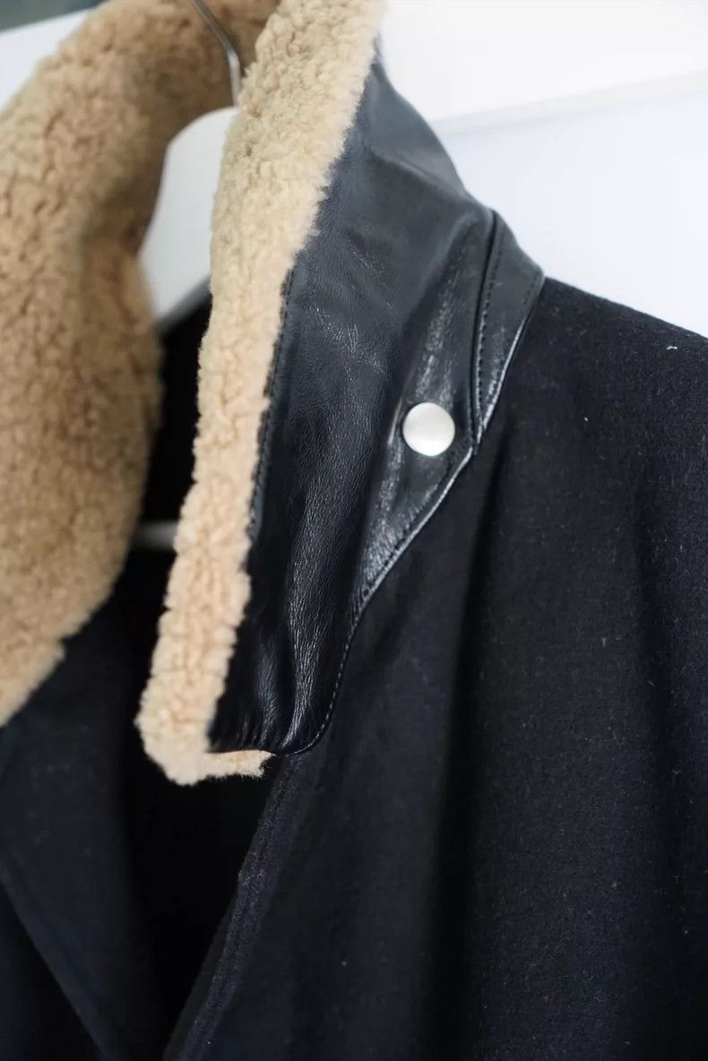 Yohji Yamamoto Yohji Yamamoto Yohji Yamamoto Black Jacket with Fur Collar Size US XS / EU 42 / 0 - 4 Thumbnail
