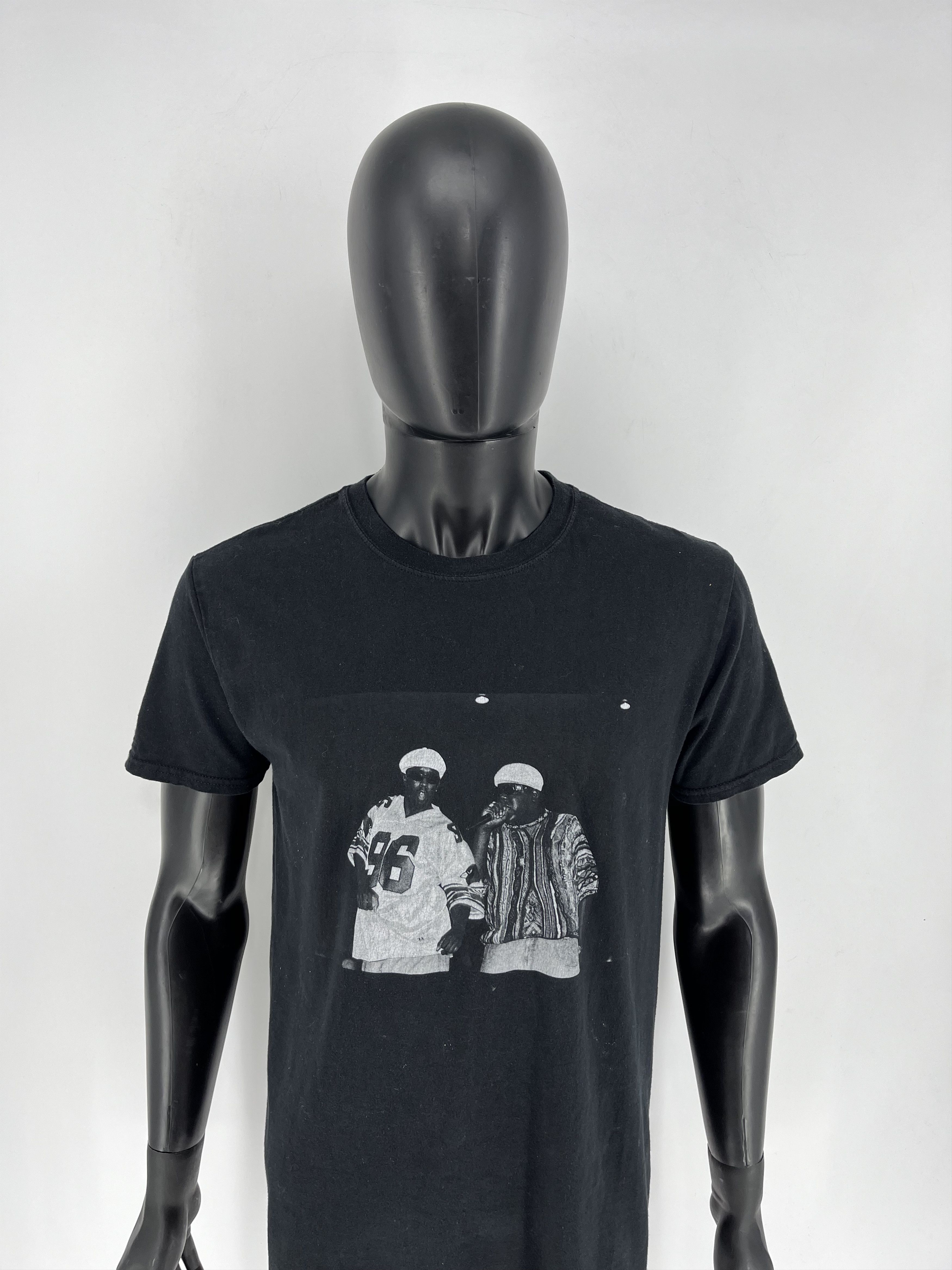 Rap Tees × Vintage Vintage Notorious Big Trust Nobody Black Tee Shirt Size US M / EU 48-50 / 2 - 5 Thumbnail