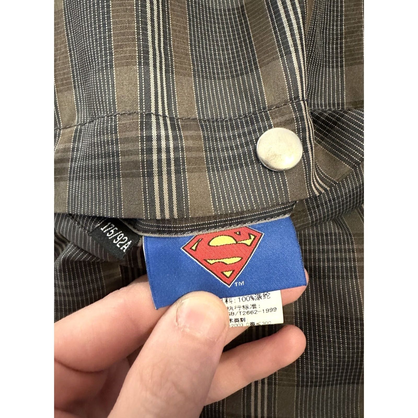 Vintage VINTAGE Superman Jacket Best Corduroy Plaid Reversible Medium Brown Mens Size US M / EU 48-50 / 2 - 5 Thumbnail