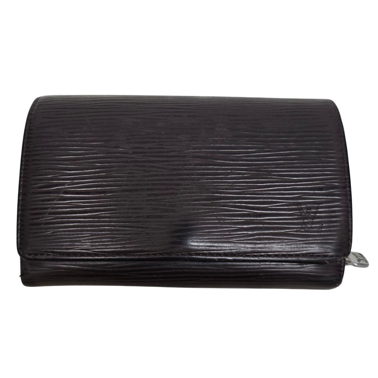 Louis Vuitton LOUIS VUITTON Epi Leather Wallet Porte Monnaie Bifold Brown Size ONE SIZE - 2 Thumbnail