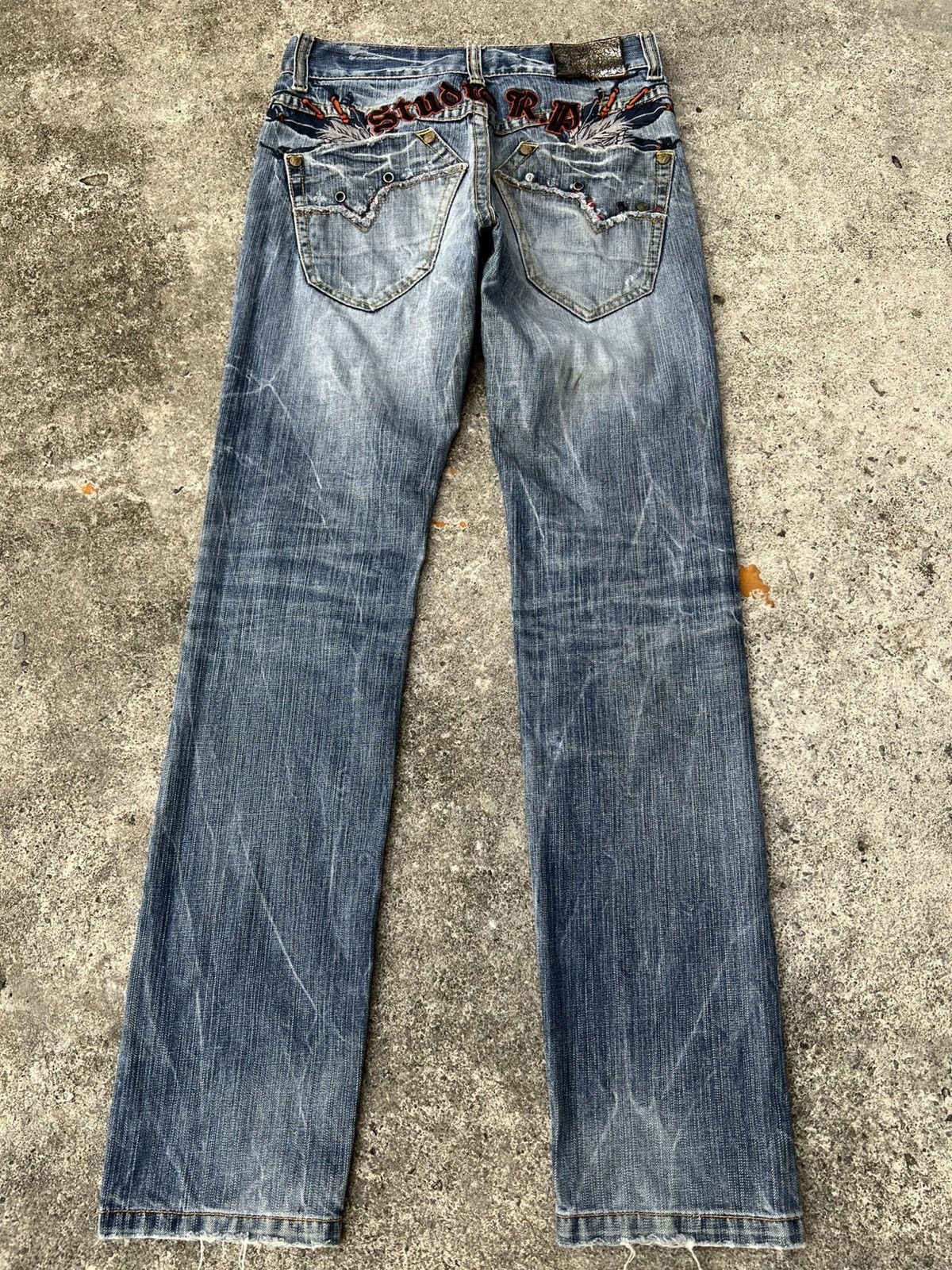 Japanese Brand 💥Studio RP Denim & Co Distress Jean Size US 29 - 2 Thumbnail