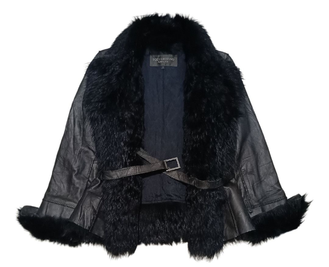 Leather BODY DRESSING Deluxe -Patchwork Fur Shearling Coat Jacket Size M / US 6-8 / IT 42-44 - 1 Thumbnail