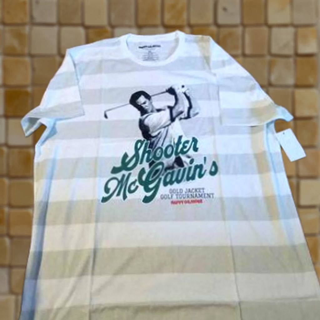 Vintage VINTAGE New Mens Happy Gilmore Golf T-shirt Shooter Mcgavin's Gold Jacket Tournament XL Size US XL / EU 56 / 4 - 1 Preview