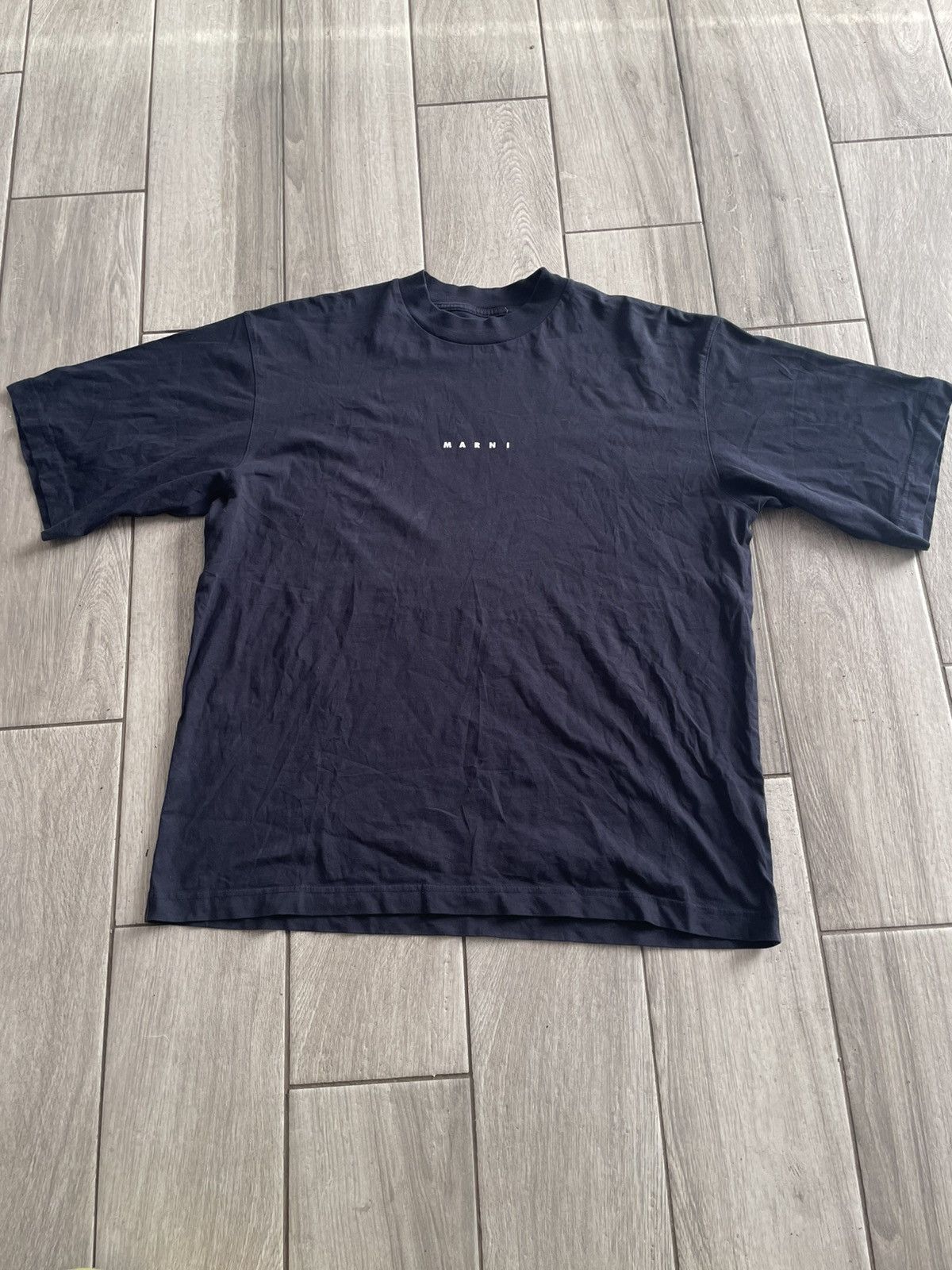 Marni mini logo luxury couture oversize rap tee Y2K