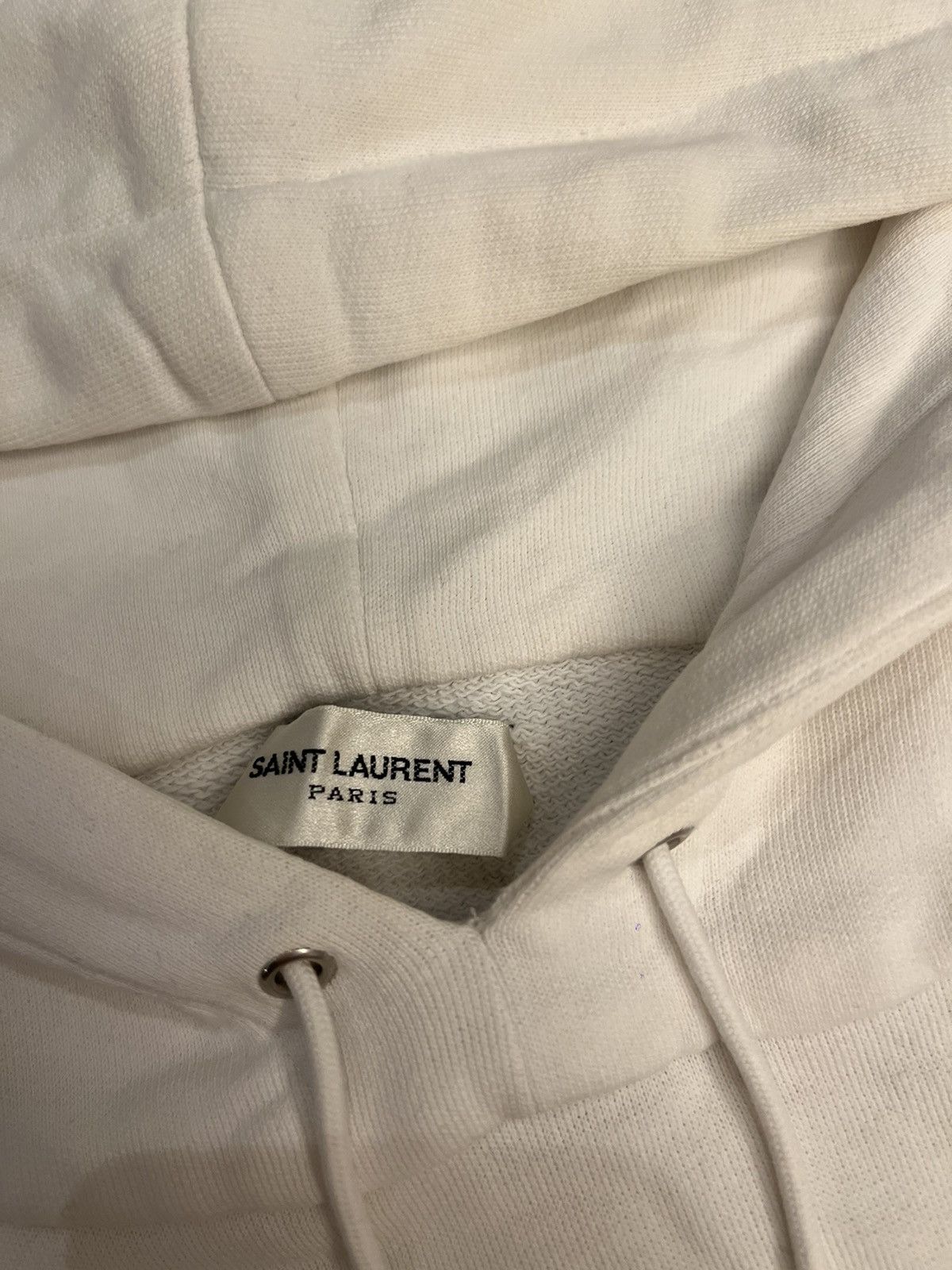 Yves Saint Laurent Saint Laurent White Hoodie Size US XXL / EU 58 / 5 - 4 Thumbnail