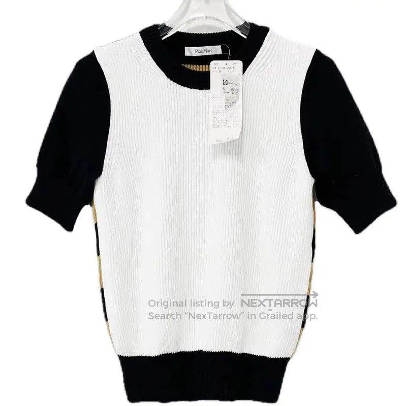Max Mara MaxMara White Cotton Women's Knit Sweater . Size S / US 4 / IT 40 - 1 Thumbnail