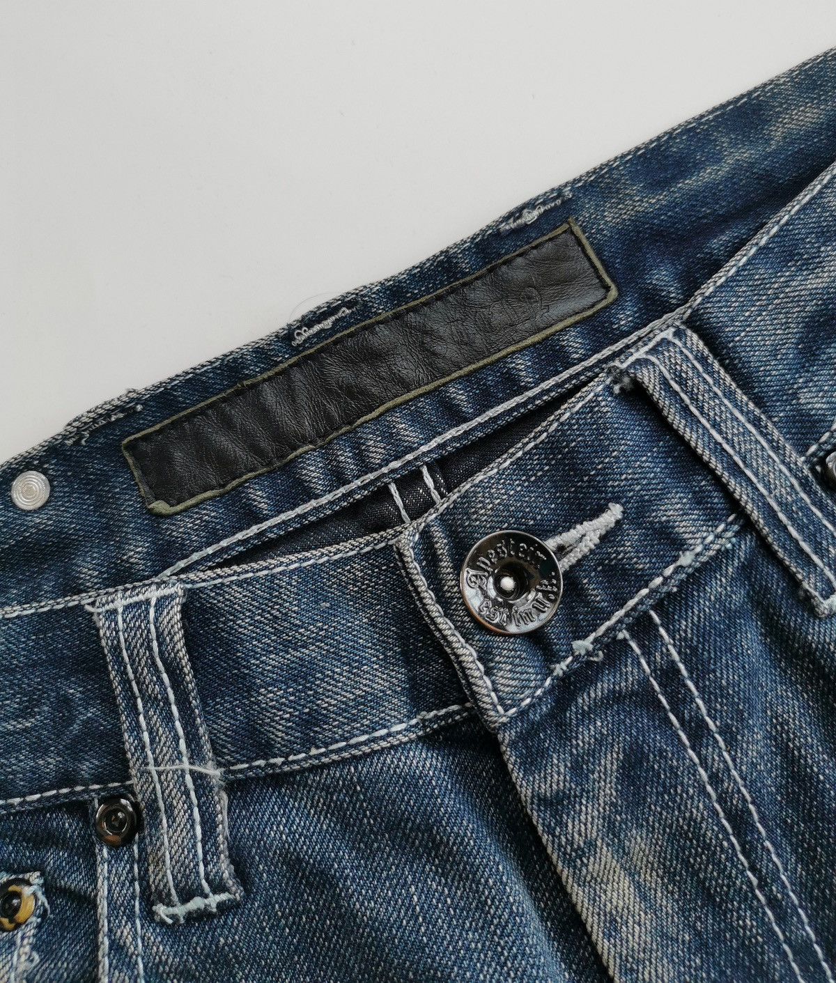 Seditionaries Apestein Bondage Zipper Button Distressed Jeans Size US 30 / EU 46 - 9 Thumbnail