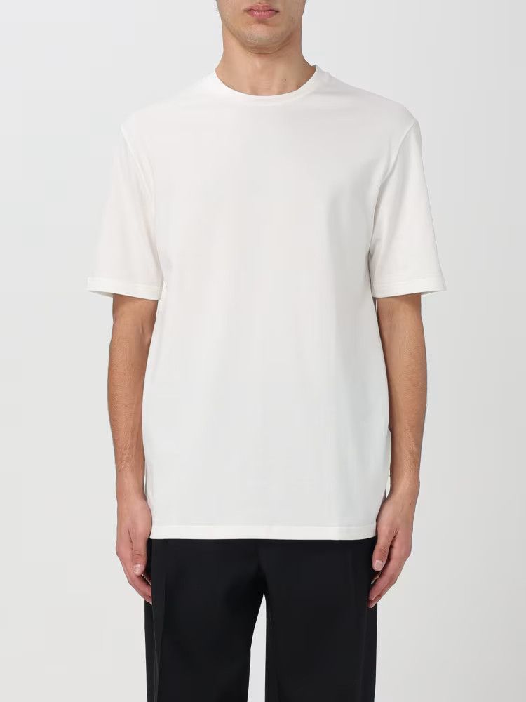 Jil Sander o1y1124 Short Sleeves T-Shirt With Print in White Size US XL / EU 56 / 4 - 1 Thumbnail
