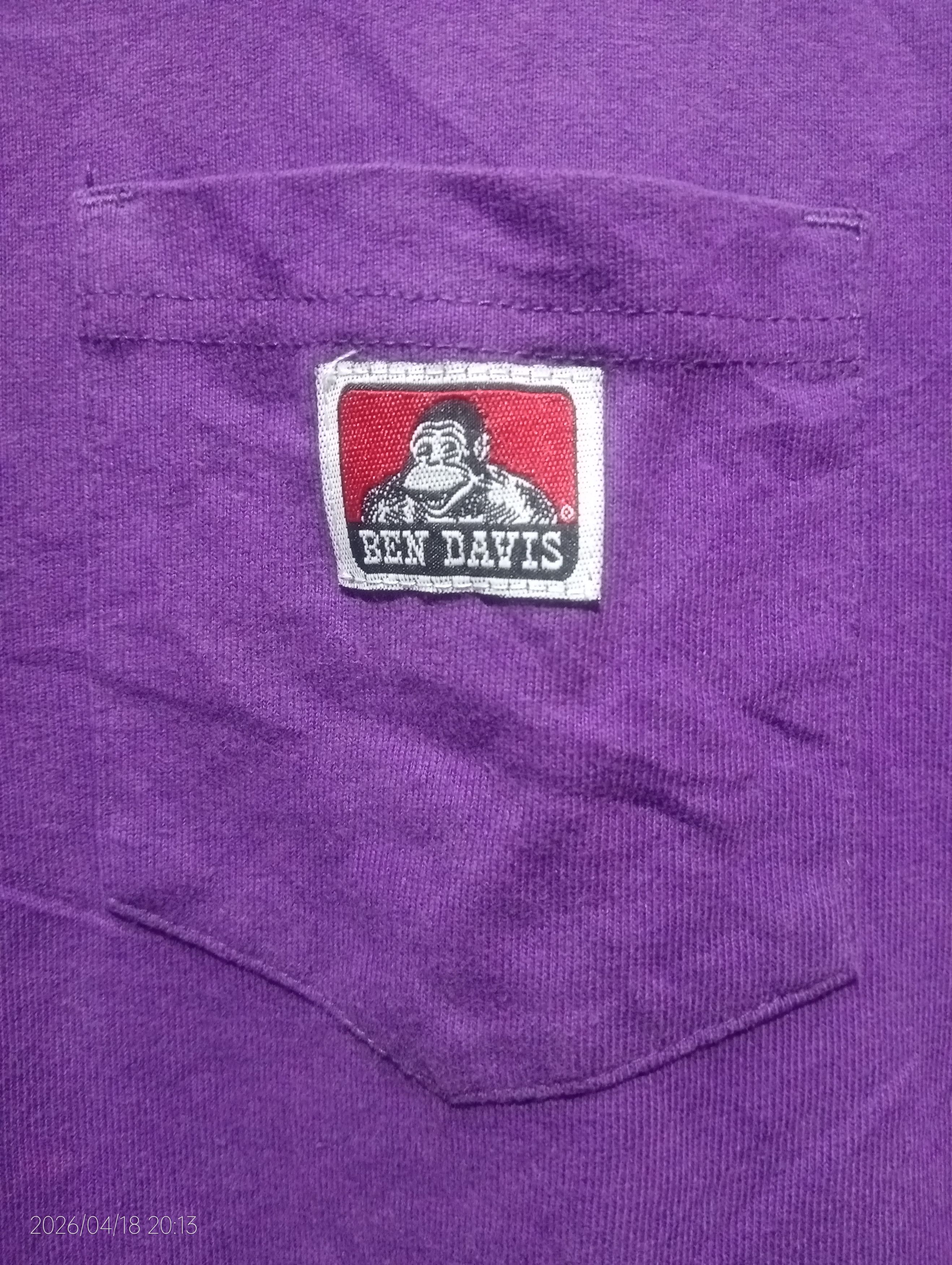 Ben Davis Vintage Ben Davis Single Pocket Long Sleeve Tshirt Size US M / EU 48-50 / 2 - 9 Thumbnail