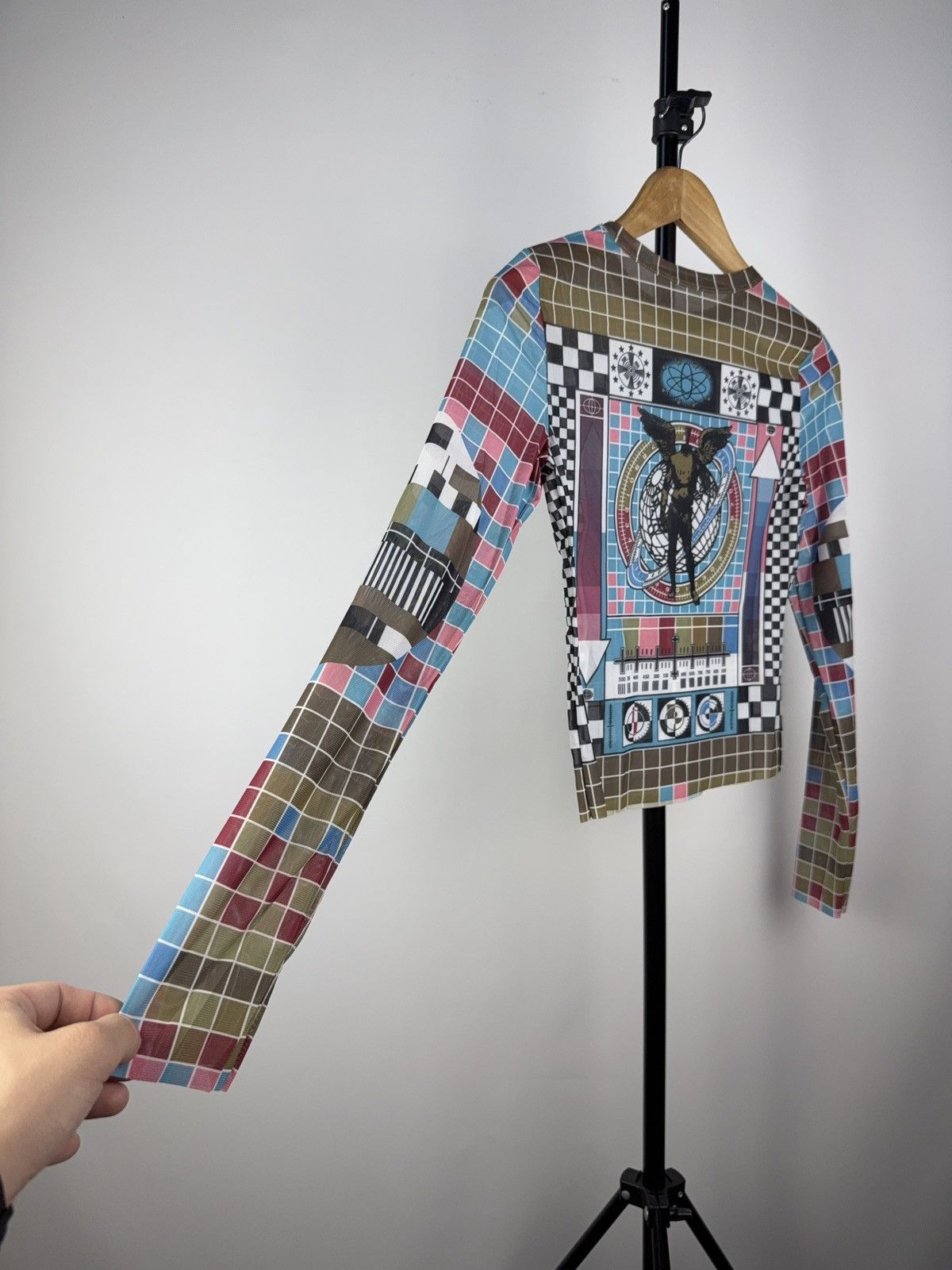 Japanese Brand Style❗️Save The Queen Jean Paul Gaultier Mesh Blouses Size M / US 6-8 / IT 42-44 - 4 Thumbnail