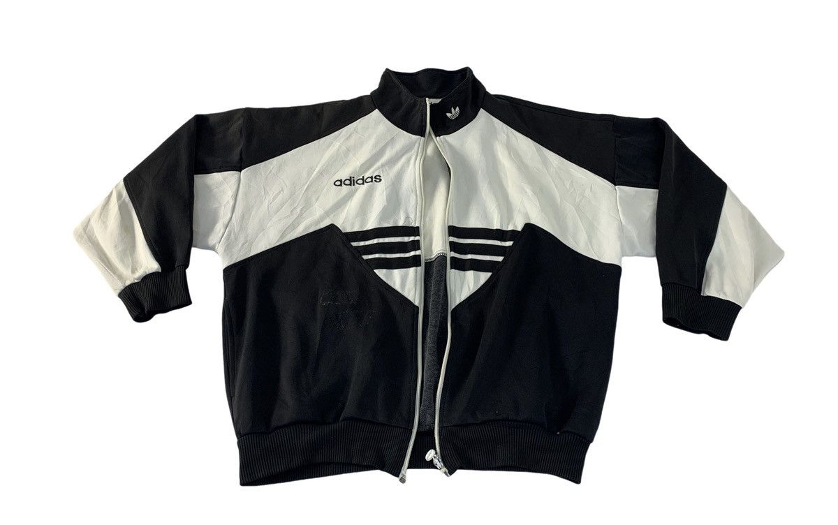 Adidas × Vintage 90s Adidas Trifoil Tricot Track Jacket Full Zip Colour Block Size US M / EU 48-50 / 2 - 1 Thumbnail