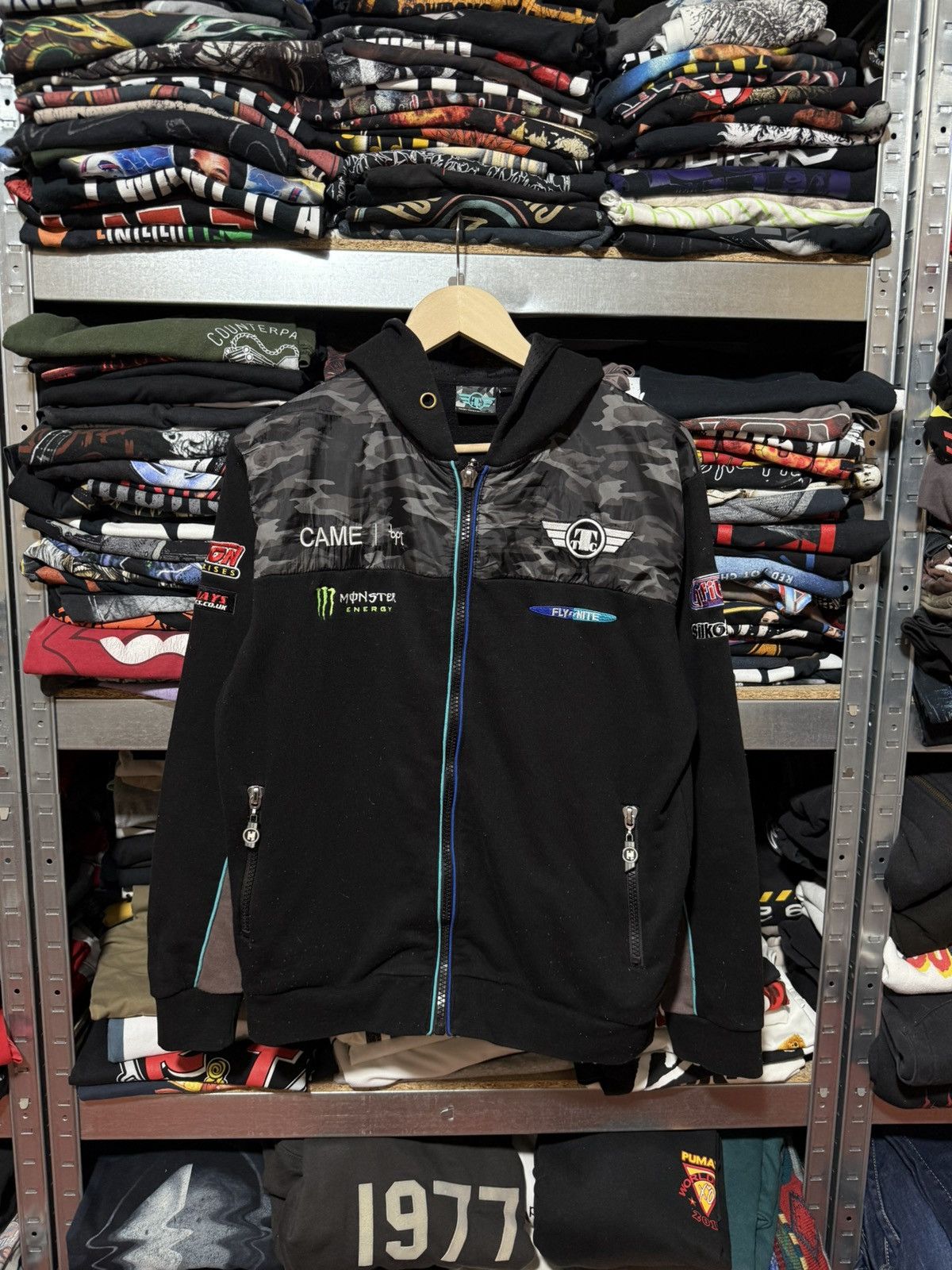 Vintage Monster Energy Racing Zip Hoodie TTC By Keith Flint Size US S / EU 44-46 / 1 - 1 Thumbnail
