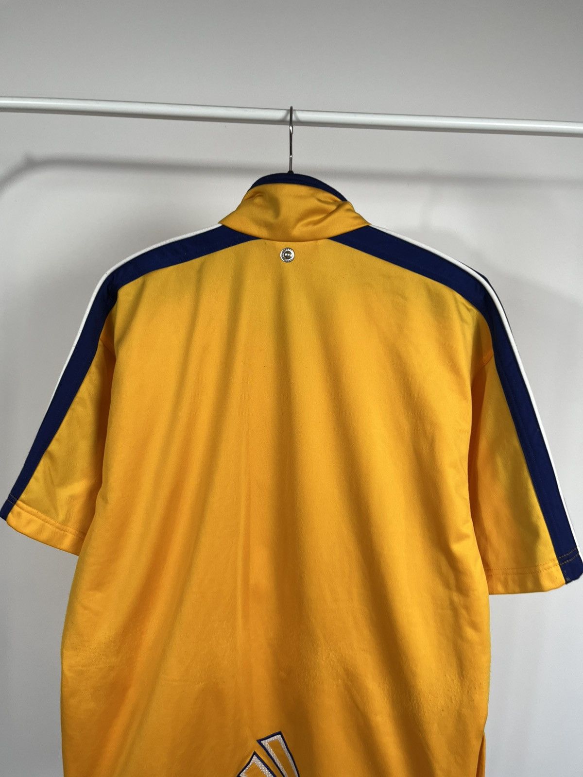 Adidas Vintage Adidas Yellow Blue Zip Track Jacket Short Sleeve S Size US S / EU 44-46 / 1 - 14 Thumbnail