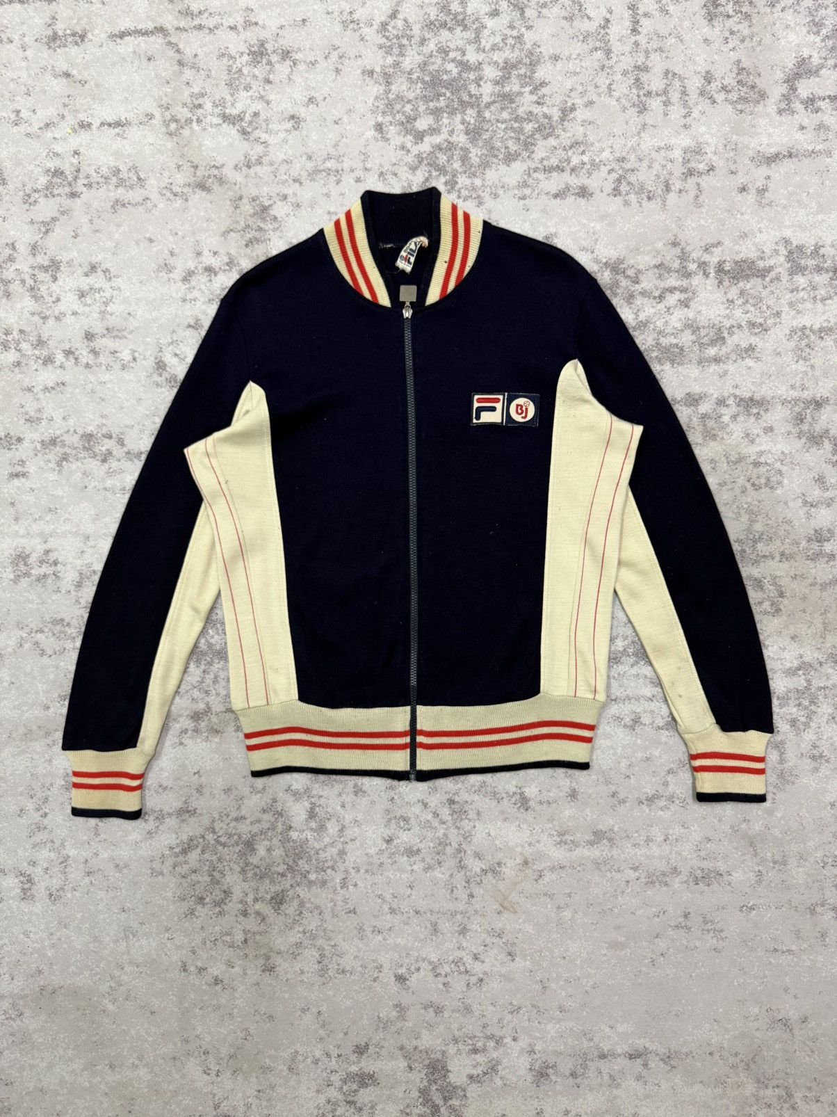 Fila 🔥Rare🔥Vintage 80s Fila Settanta Bjorn Borg track sweater Size US S / EU 44-46 / 1 - 3 Thumbnail