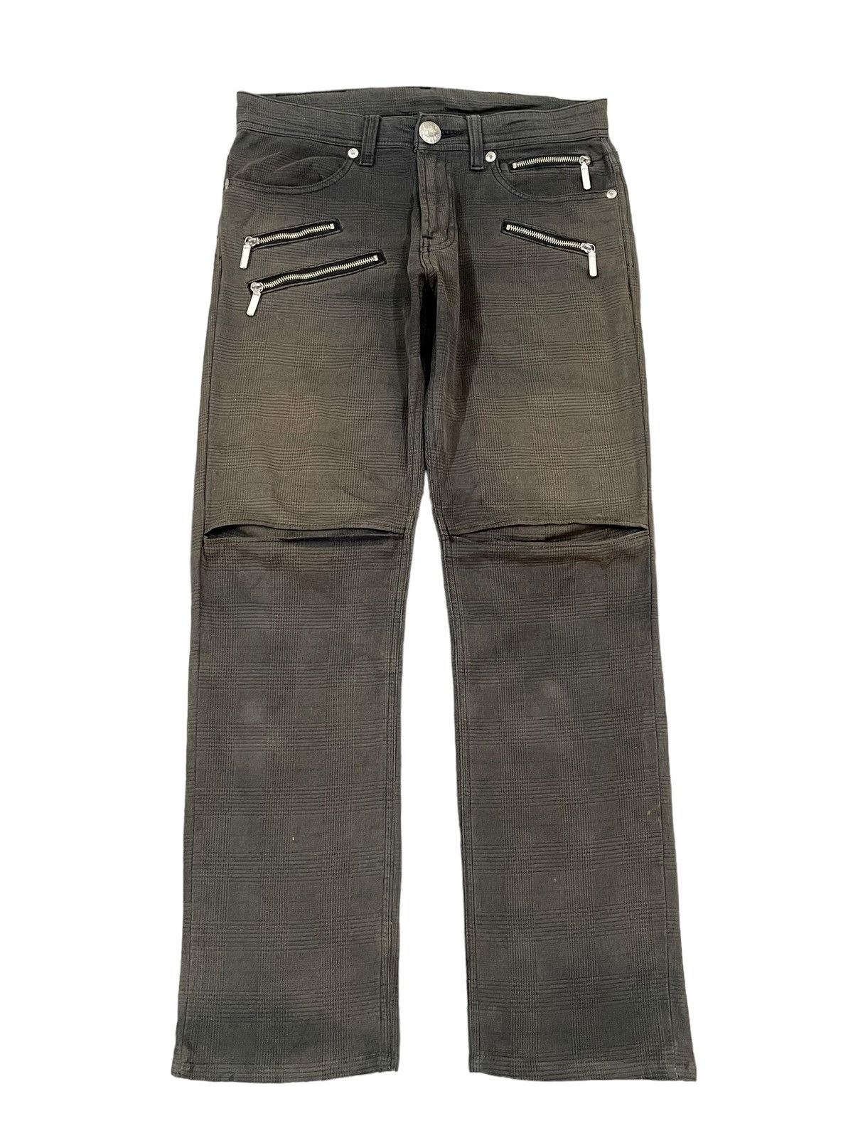 Lee Vintage Lee Rider Zippers Punk Bondage Style Plaid Pants Size US 33 - 6 Thumbnail